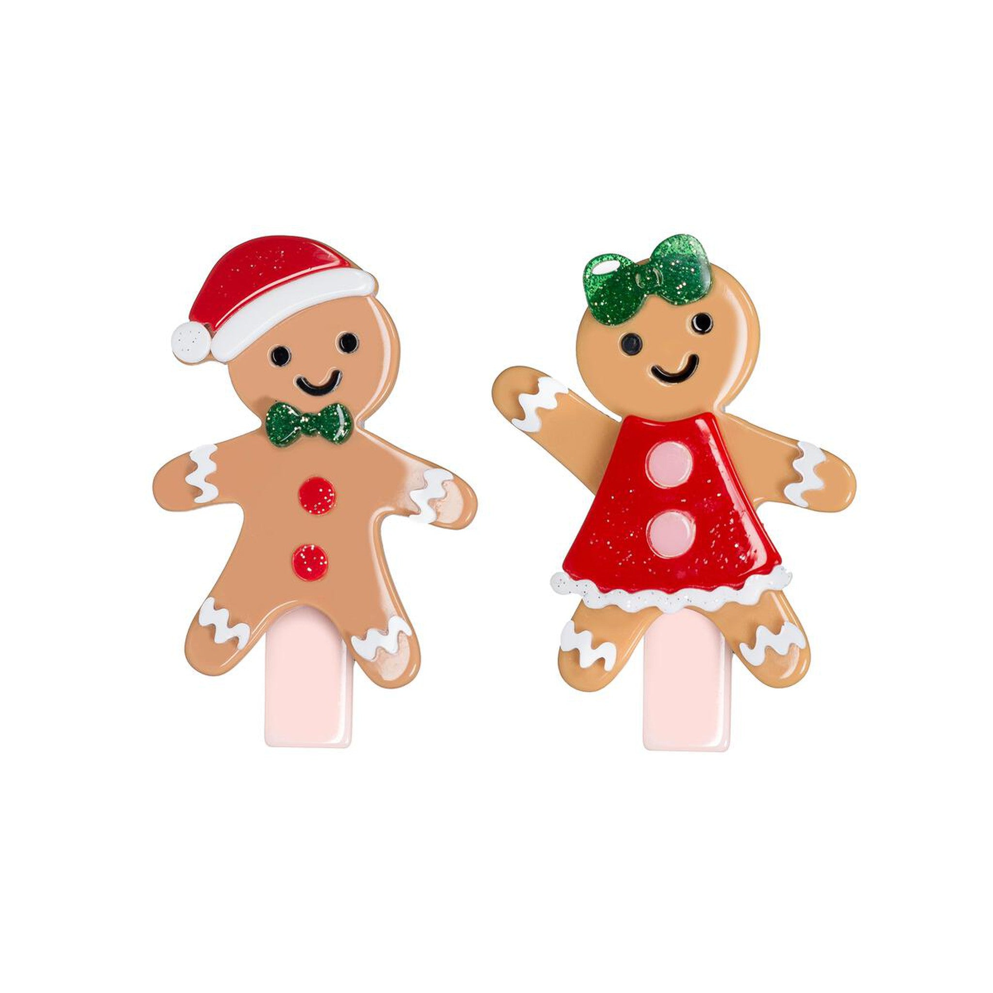 Happy Gingerbread Cookies Alligator Clips