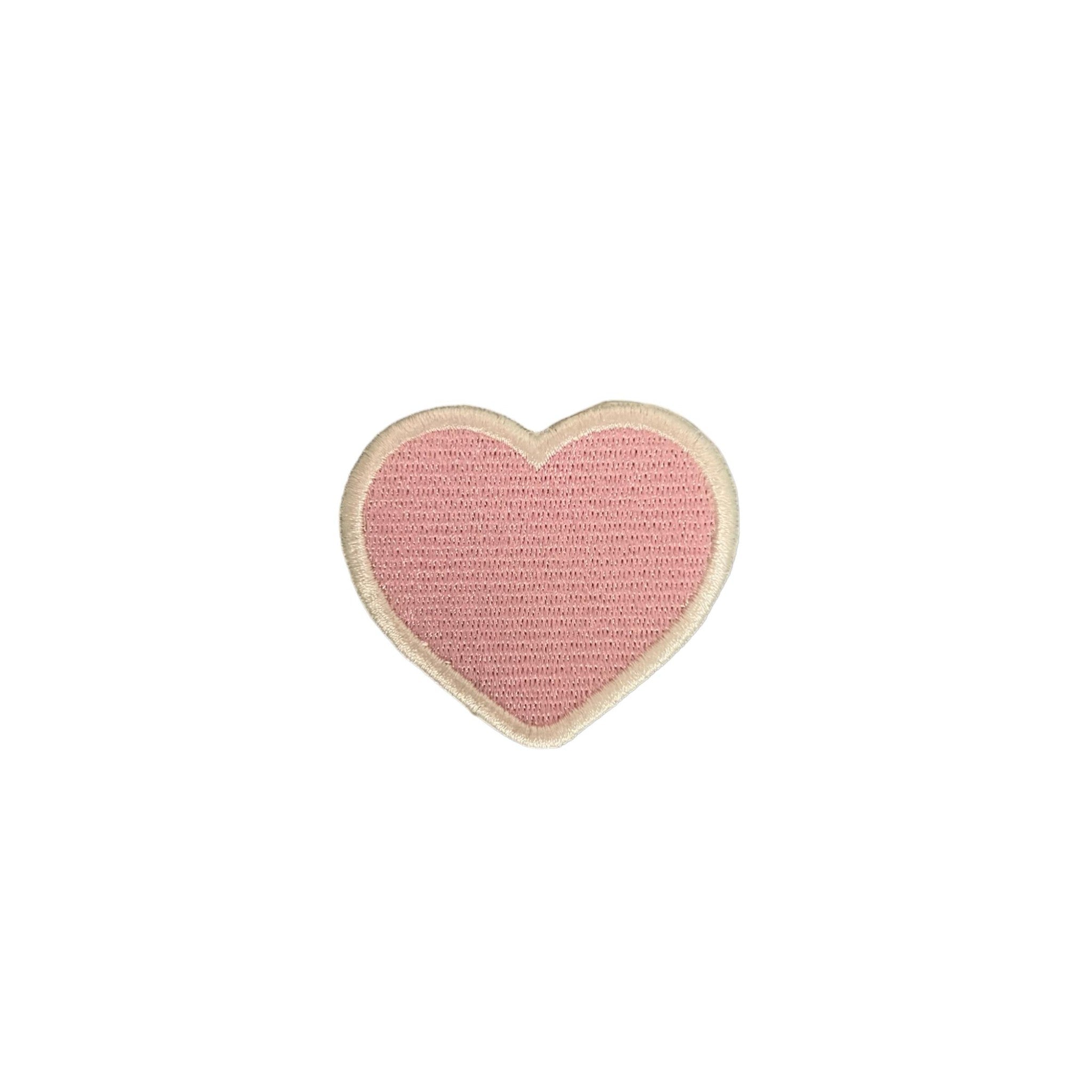 Solid Embroidered Heart Patch