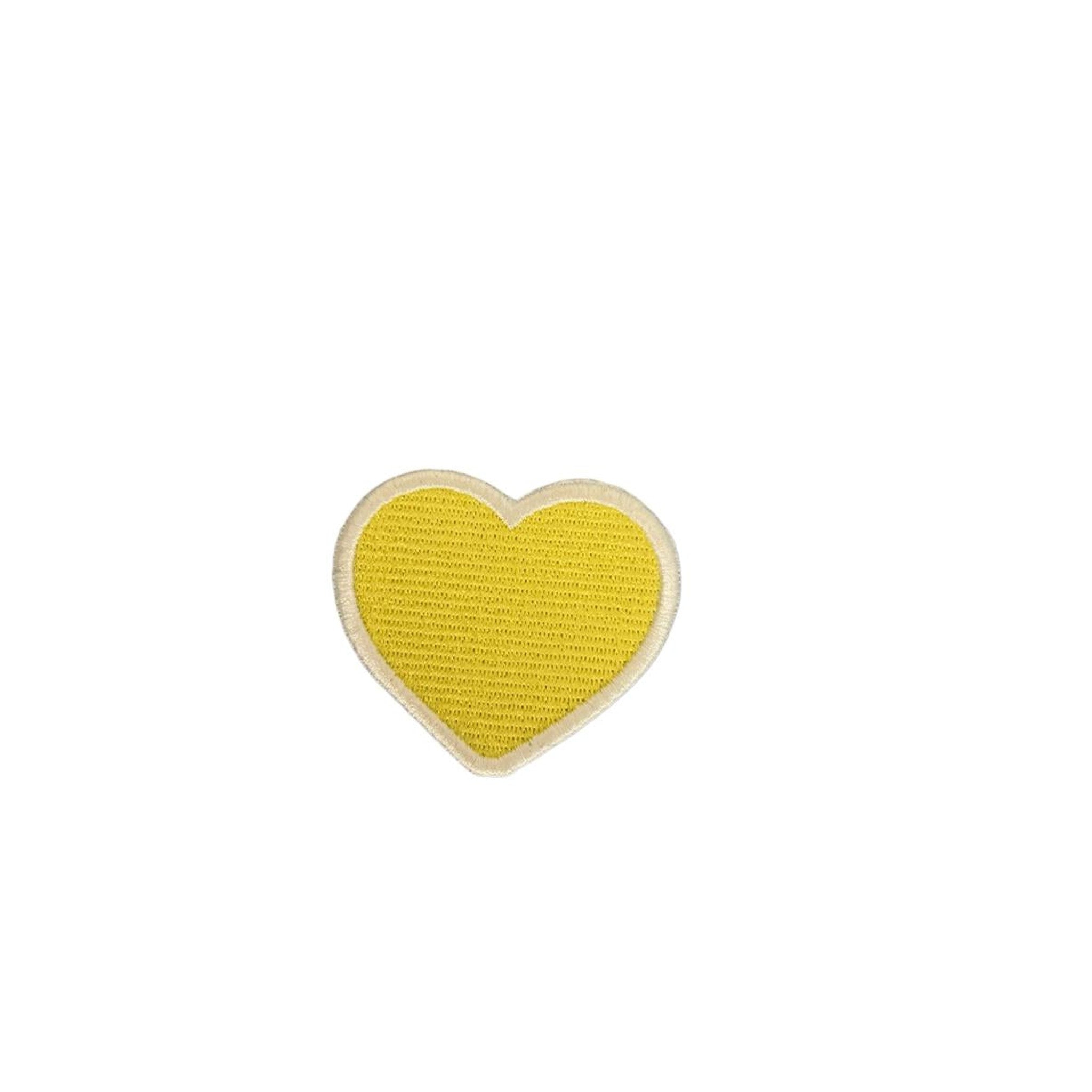 Solid Embroidered Heart Patch