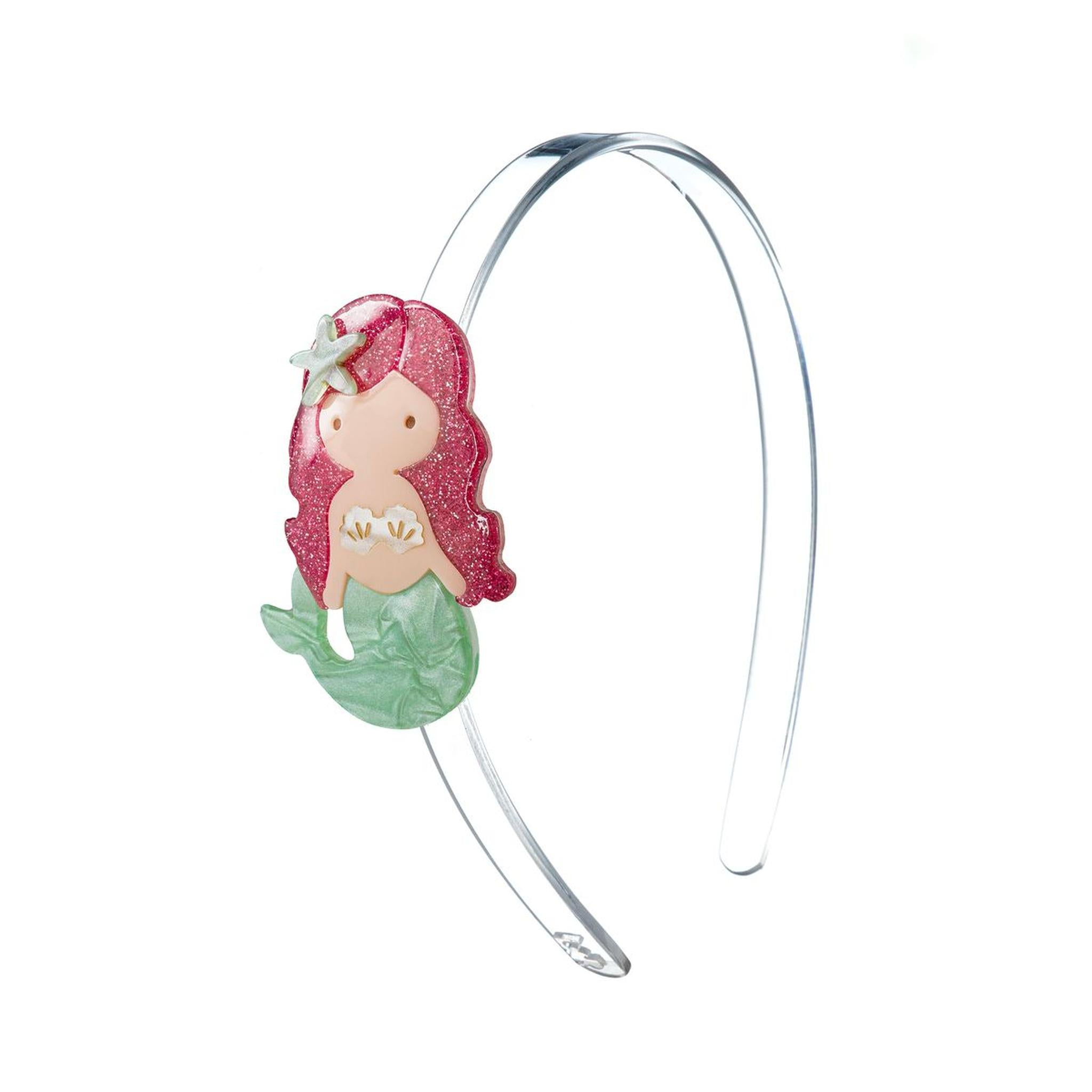 Mermaid Light Green Pearlized Headband