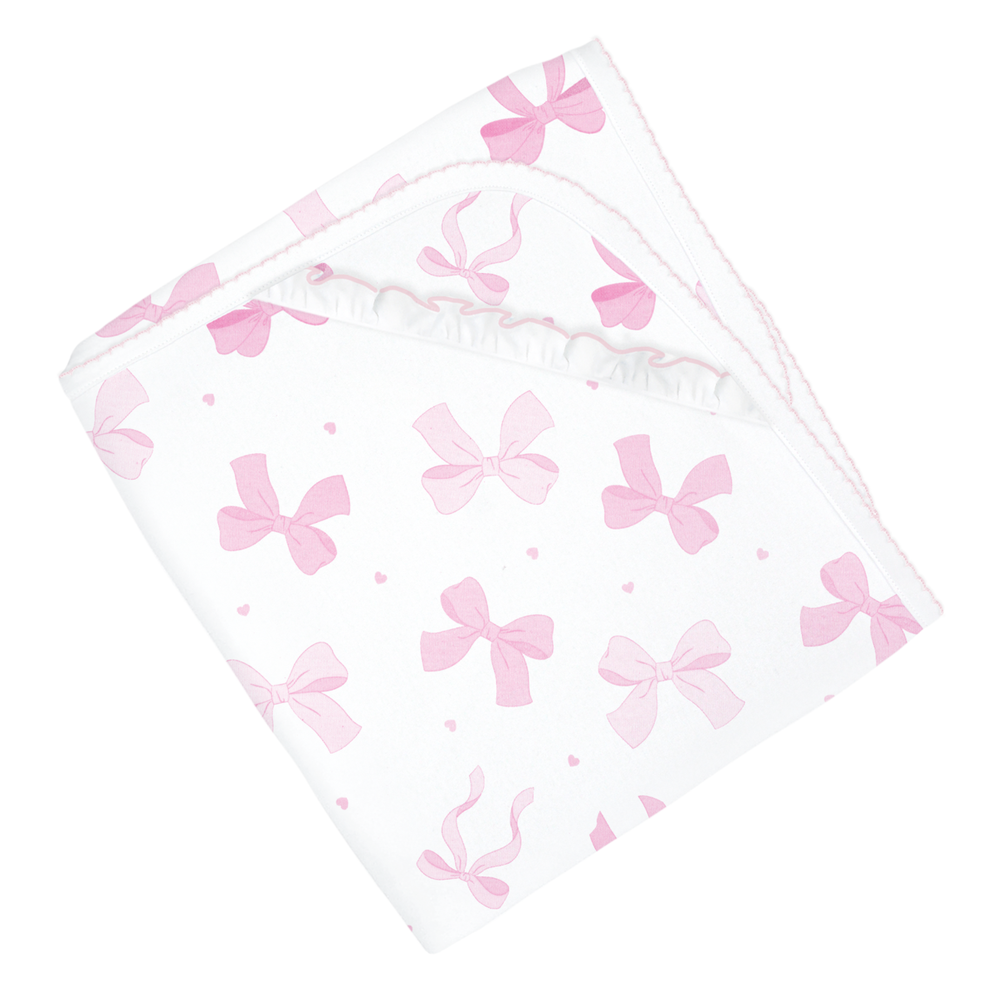 Lovely Bow Print Pima Blanket
