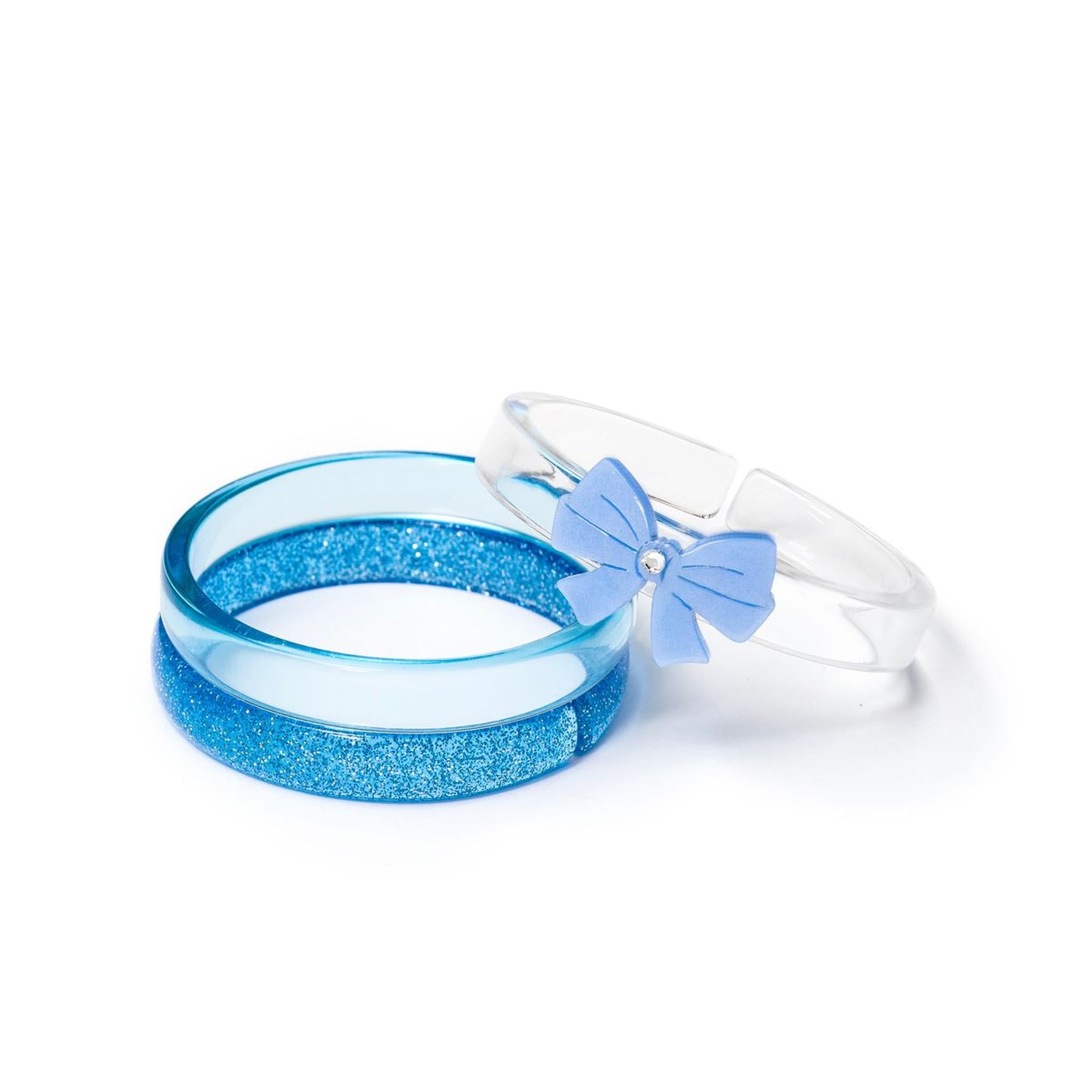 Bow Blue Bangles