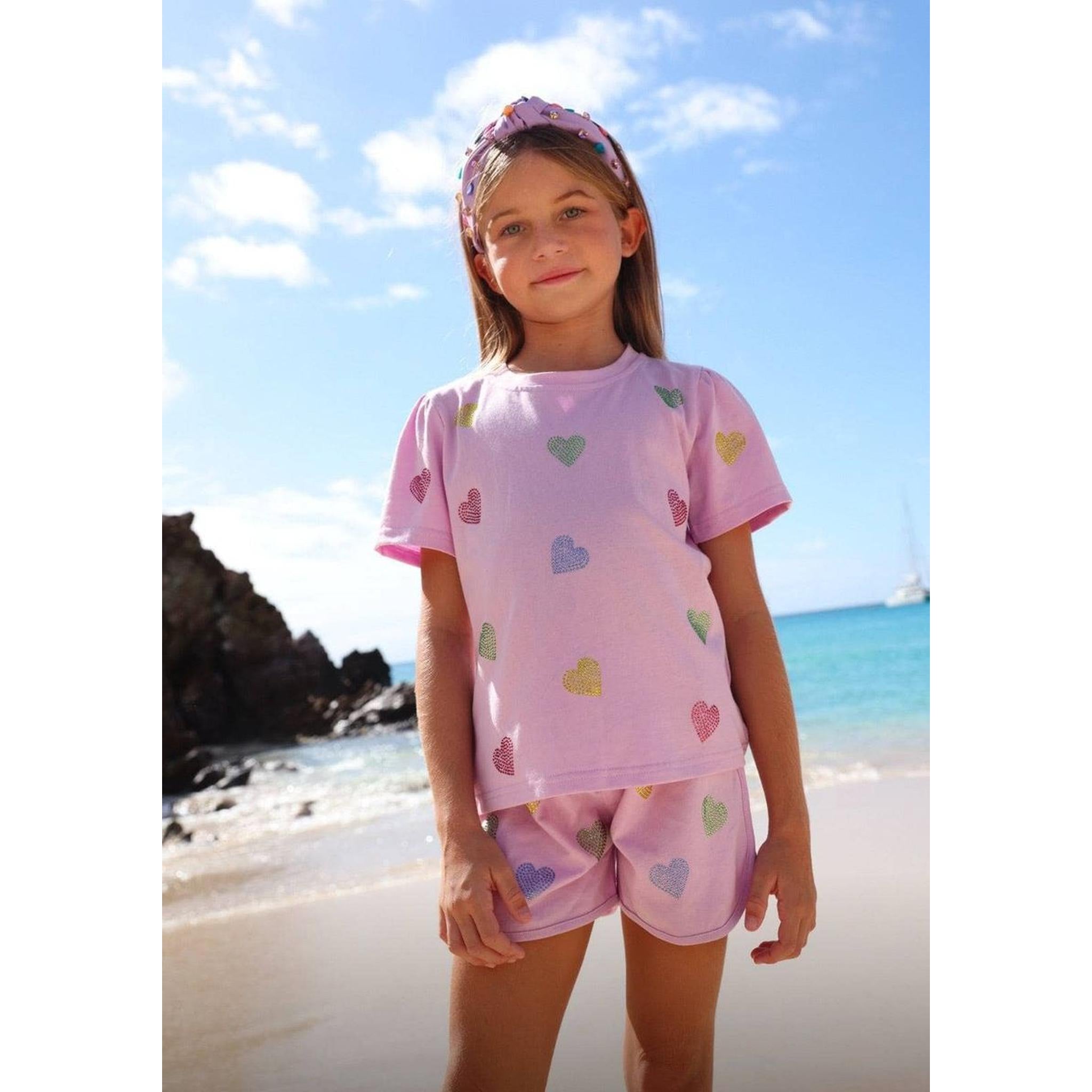 Crystal Hearts Short Set