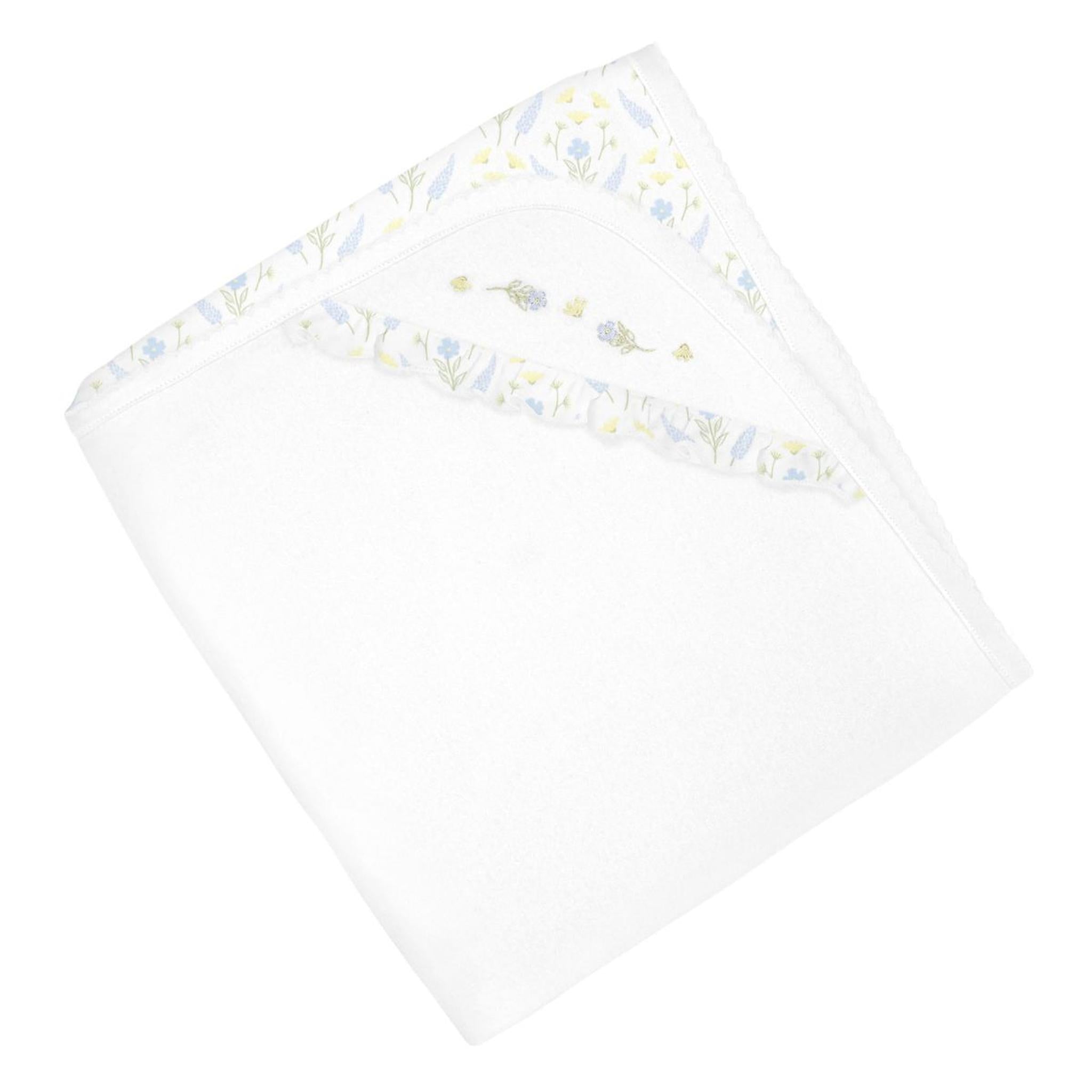Serene Floral Embroidered Pima Blanket