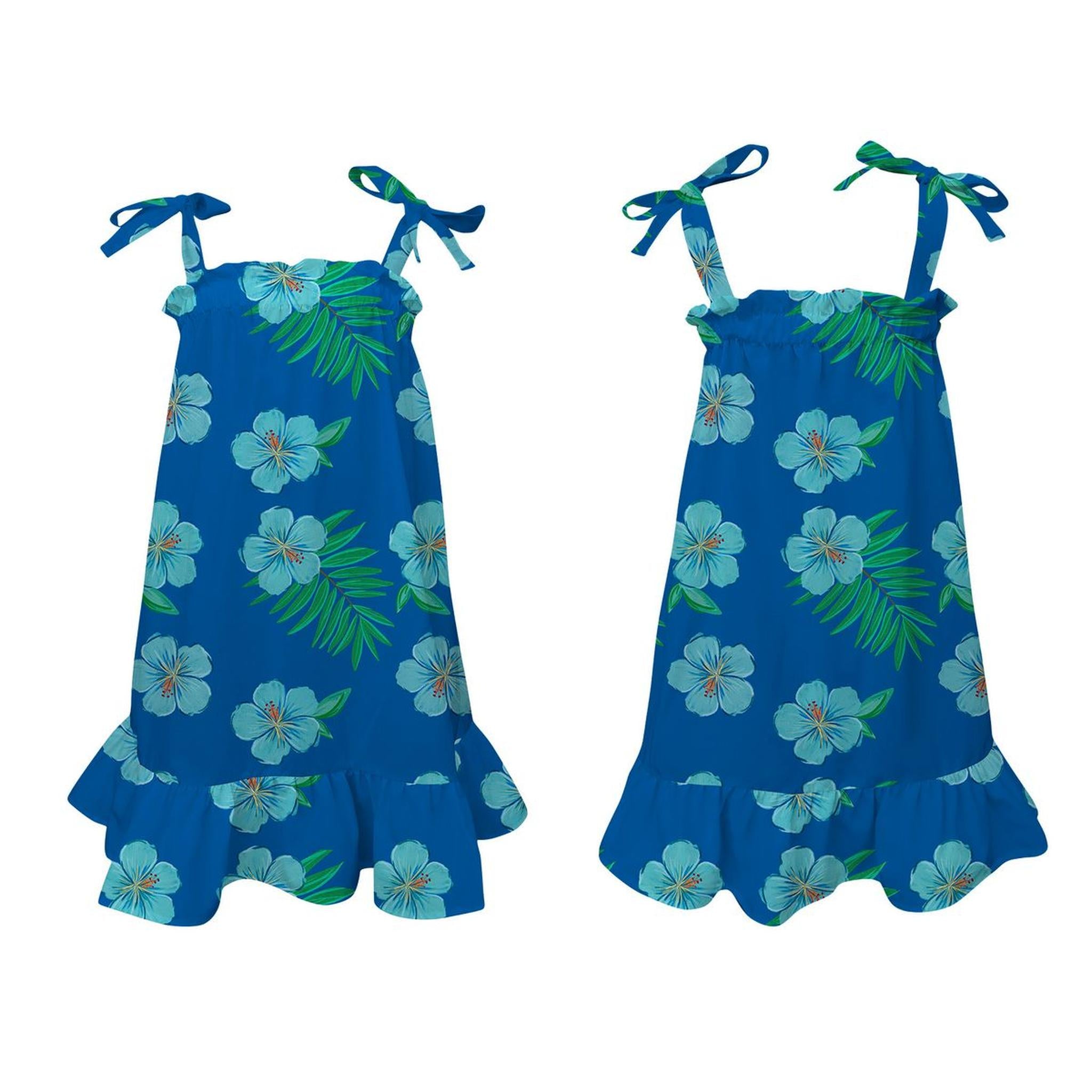 ELISA DRESS - HIBISCUS AZUL