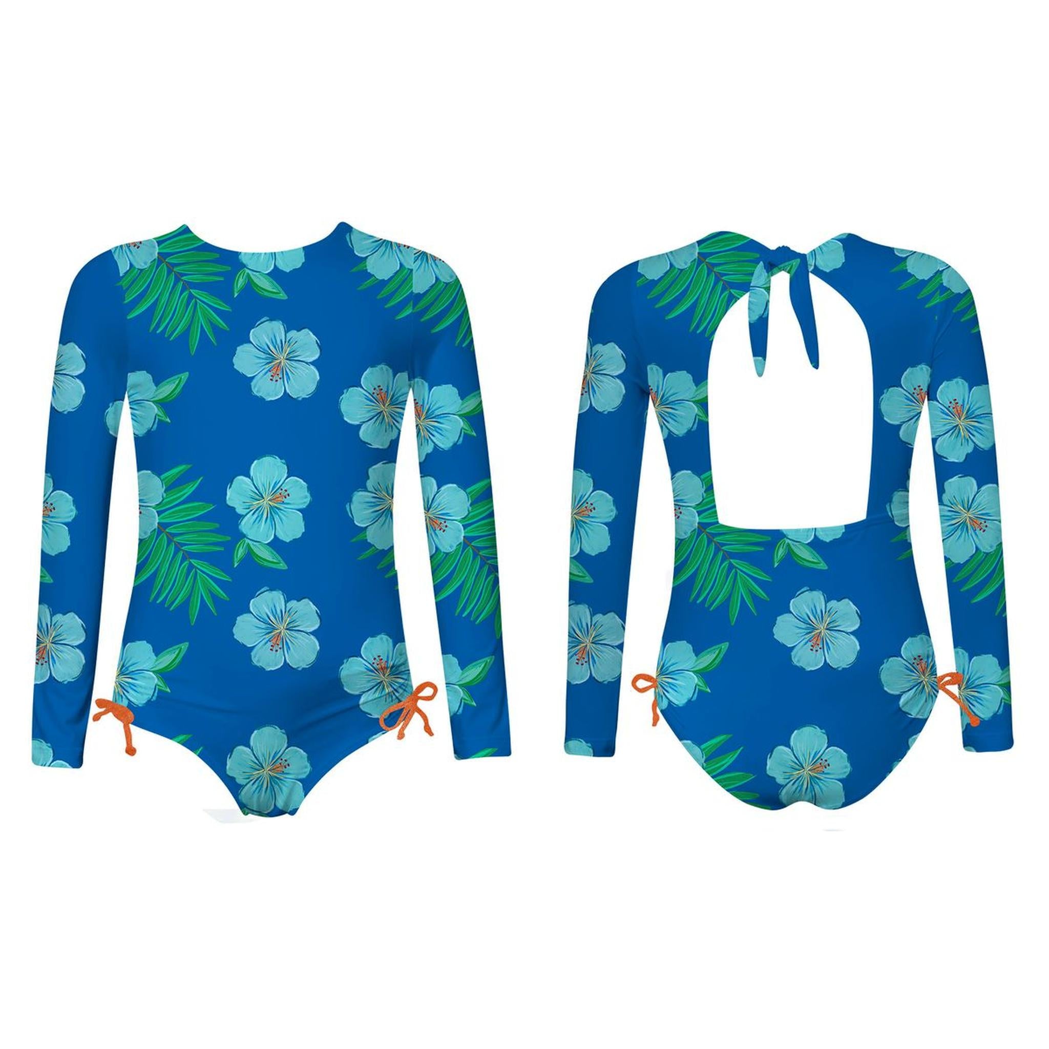 JESS LONGSLEEVE - HIBISCUS AZUL