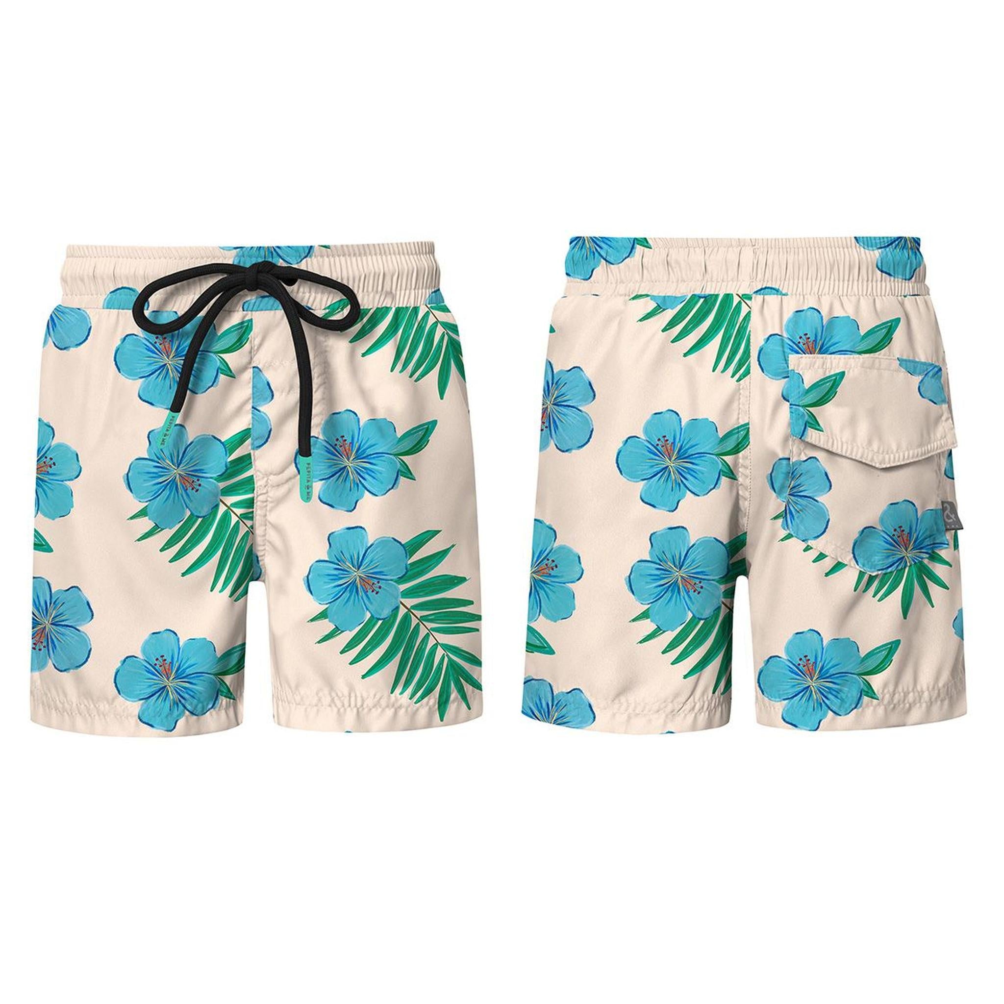 SWIMSHORTS - HIBISCUS AZUL ARENA