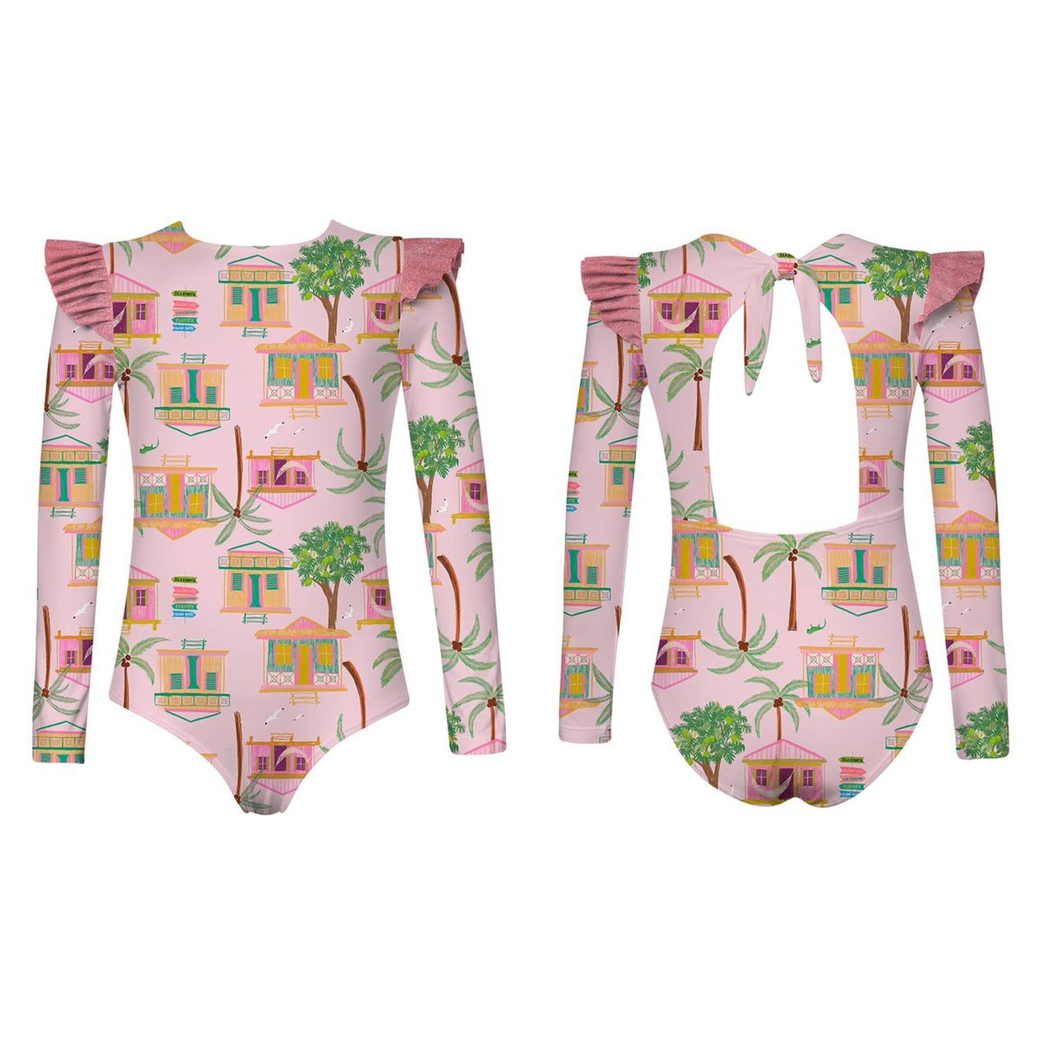 ALANA LONGSLEEVE - CASITAS ISLEÑAS ROSADO
