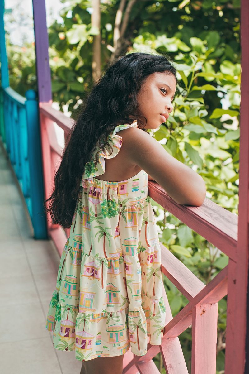 CORISA DRESS - CASITAS ISLEĆAS AMARILLO