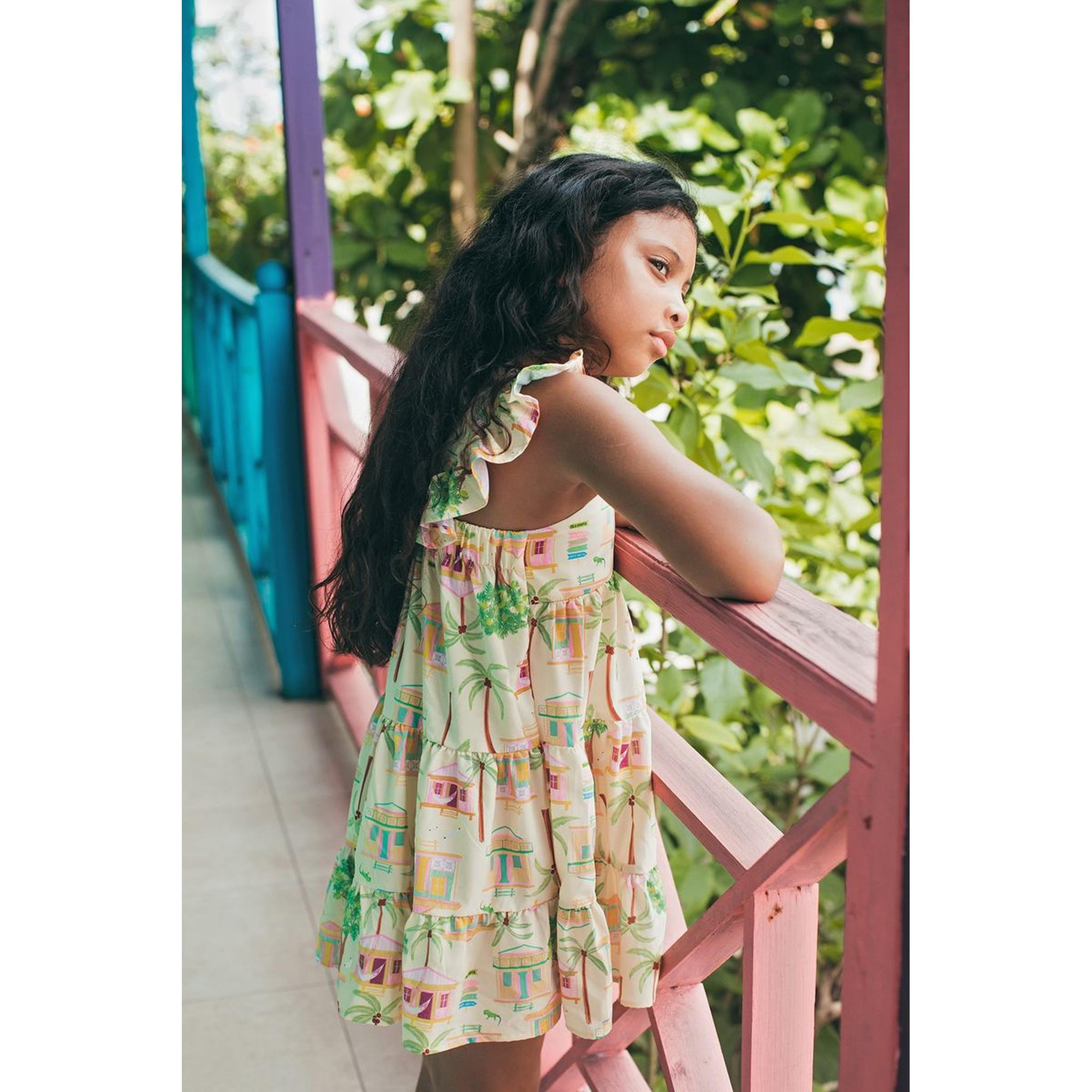 CORISA DRESS - CASITAS ISLEÑAS AMARILLO