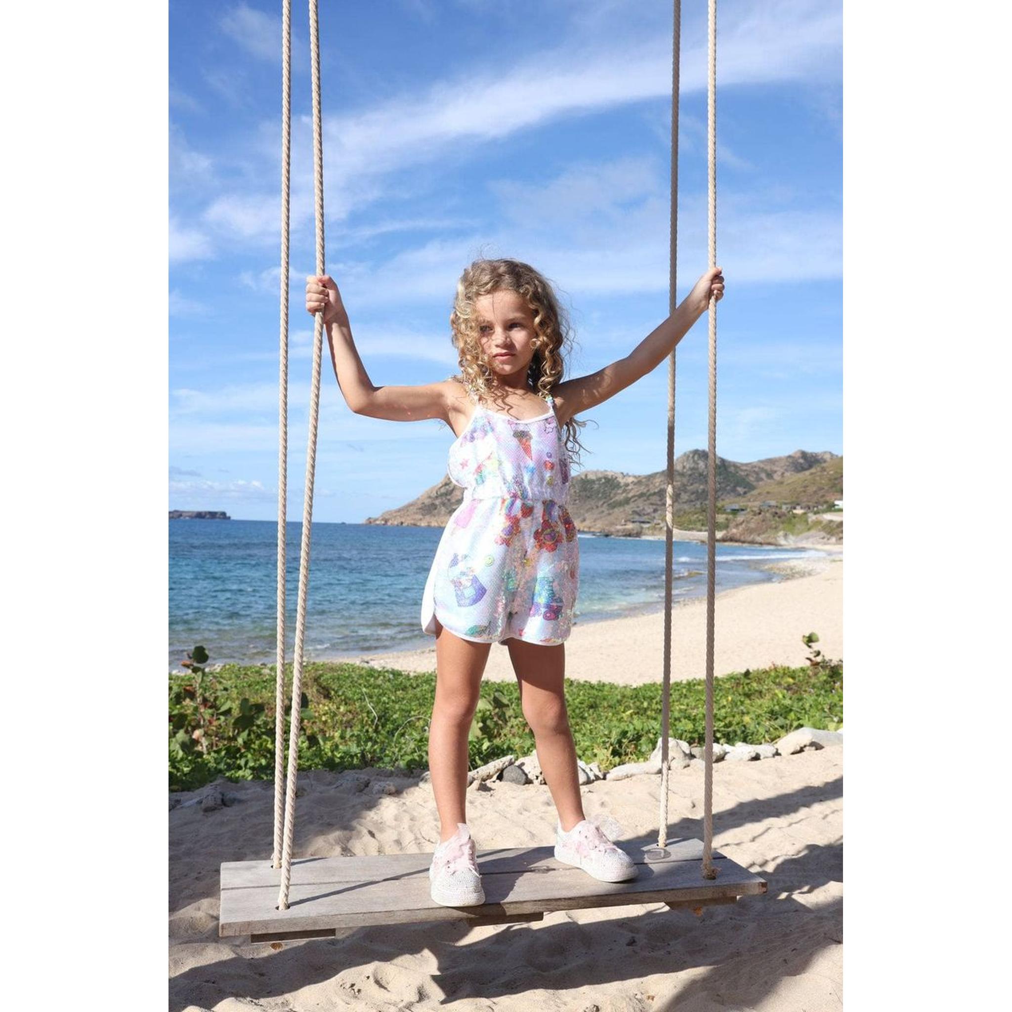 Summertime Fun Sequin Romper