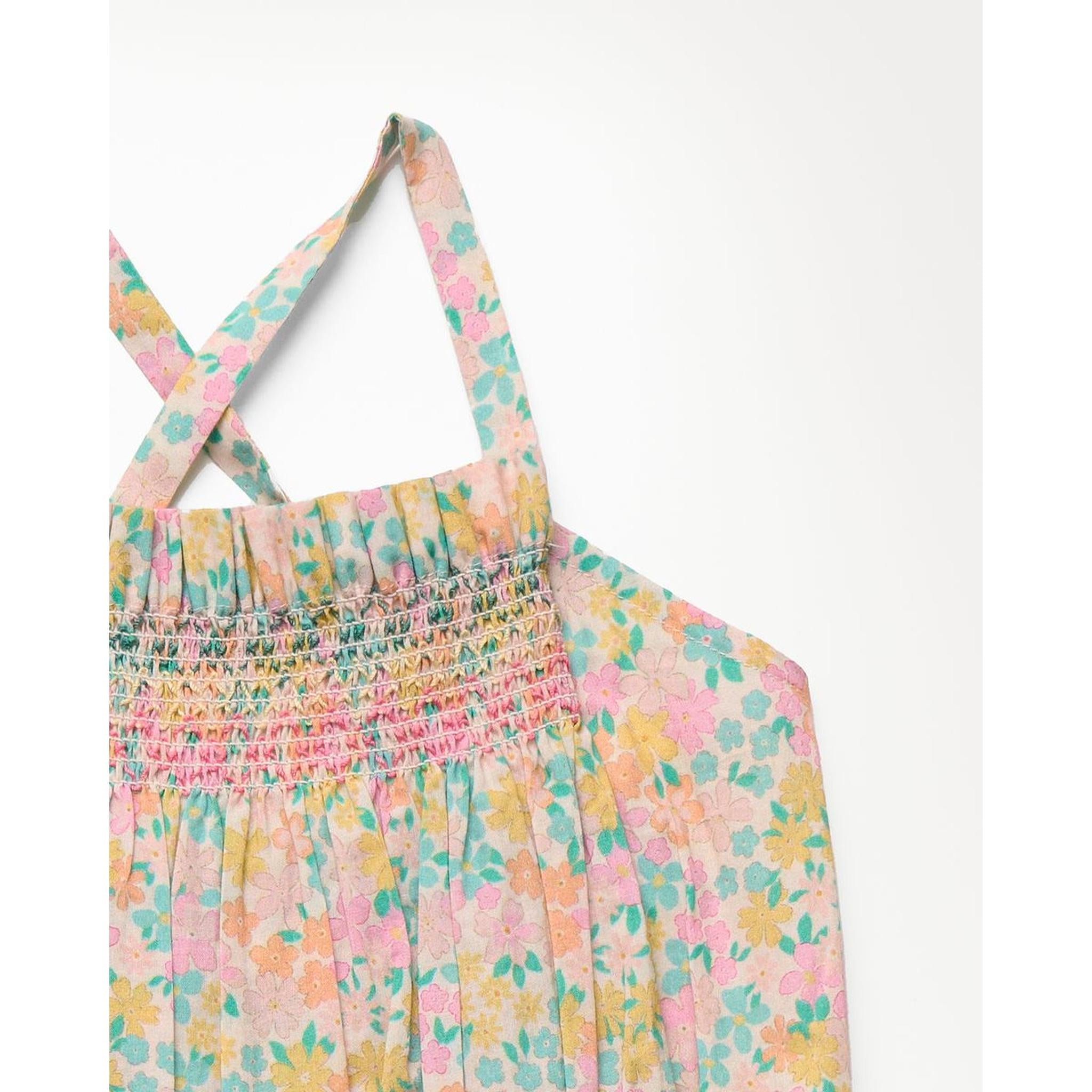 Alisson Dress - EMMA FLORAL MINT PRINT