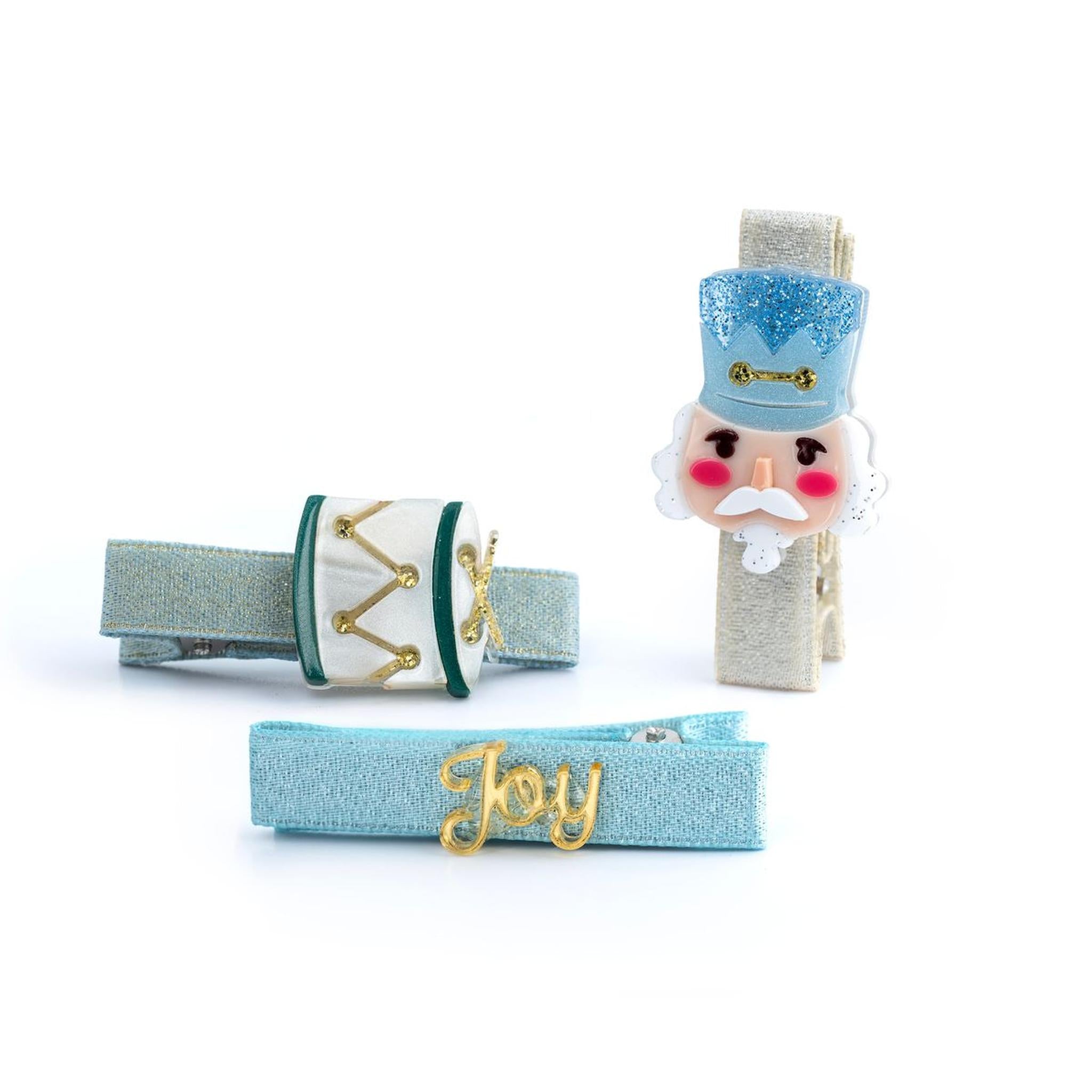 Baby Nutcracker Drum Hair Clips