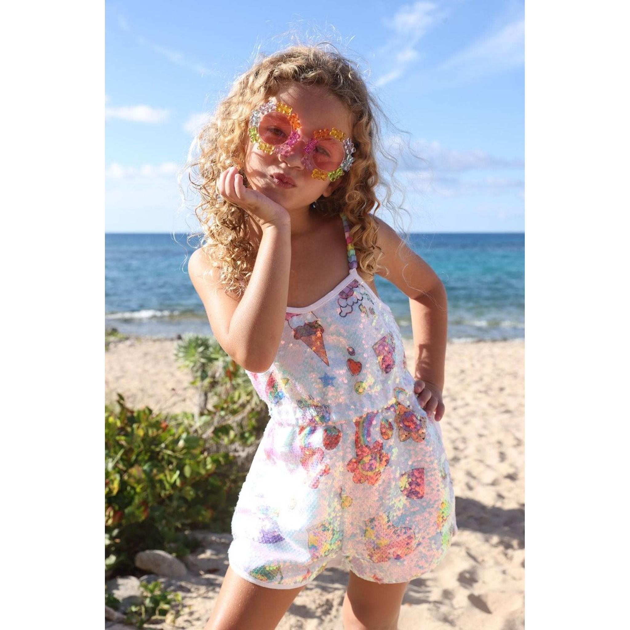 Summertime Fun Sequin Romper