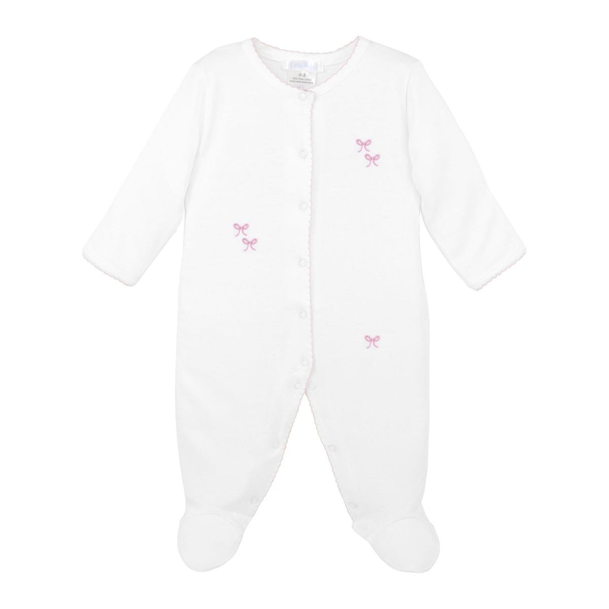Lace Lane Embroidered Pima Footie