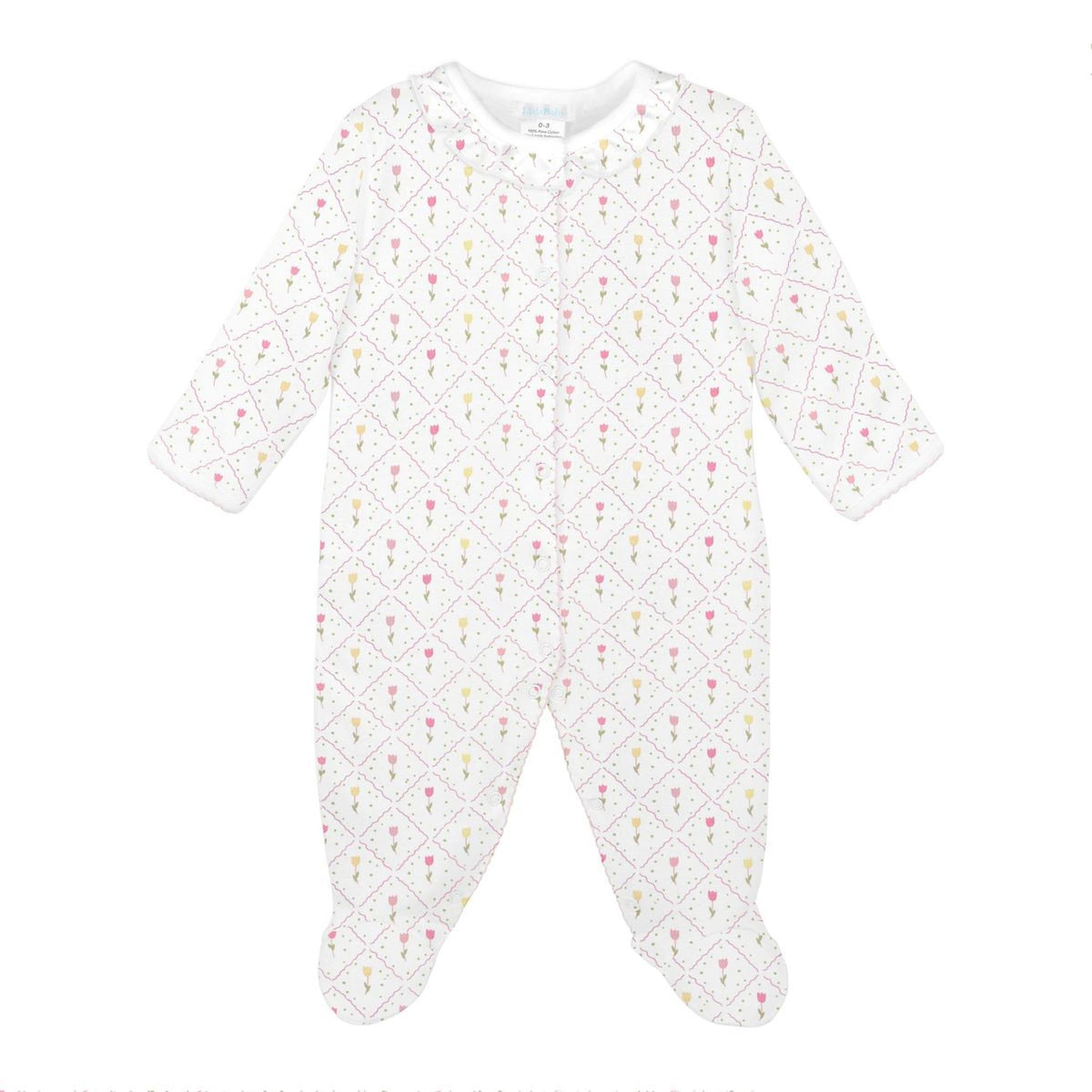 Tulip Garden Printed Footie