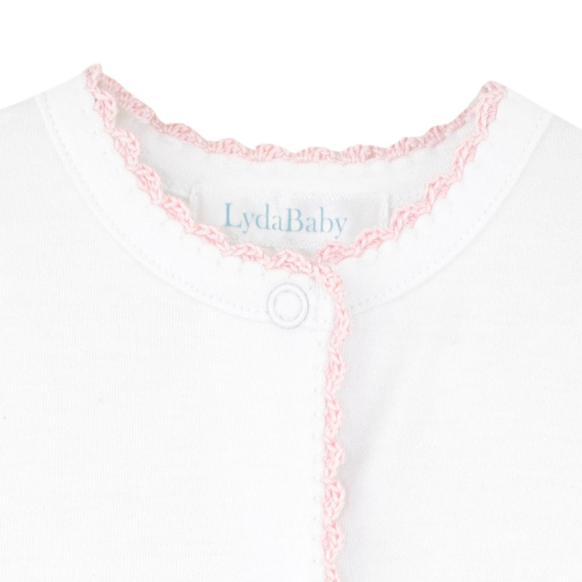 Crochet Pima Footie - Pink