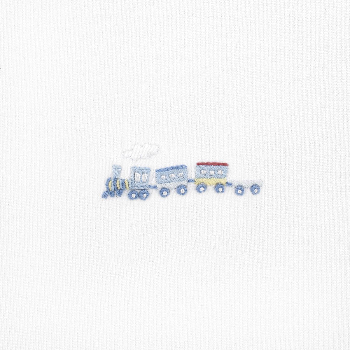 Choo Choo Train Embroidered Pima Blanket
