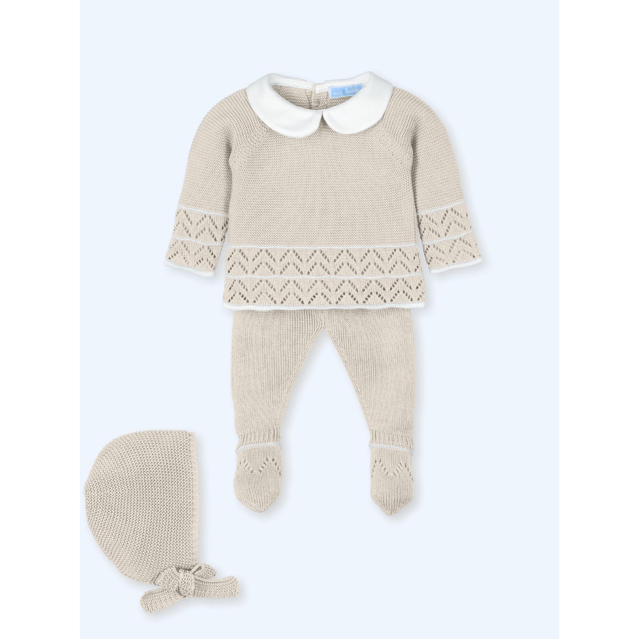 Bona Collar Knitted Set