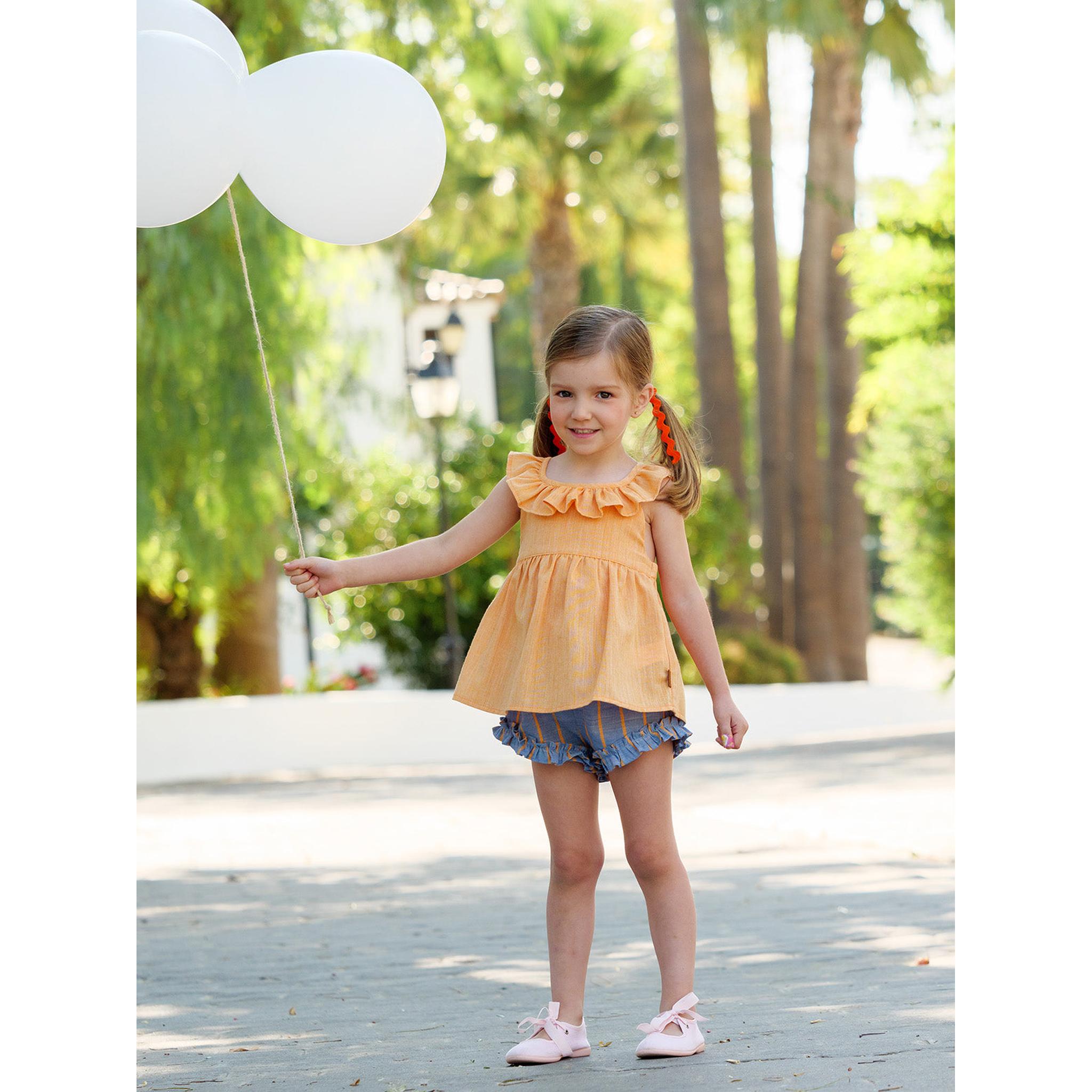 Green Pink Stripes Short Set