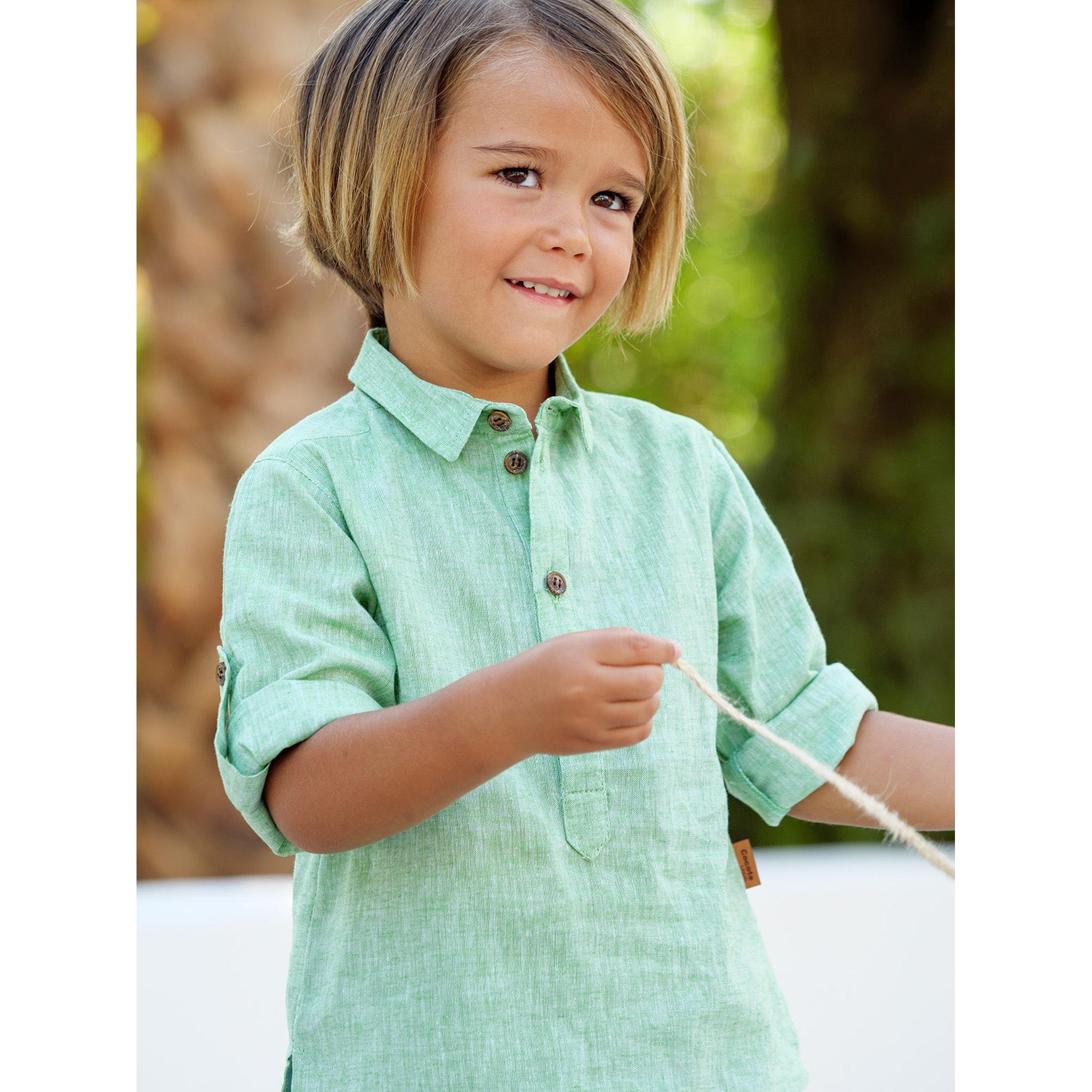 Green Blue Stripes Short Set