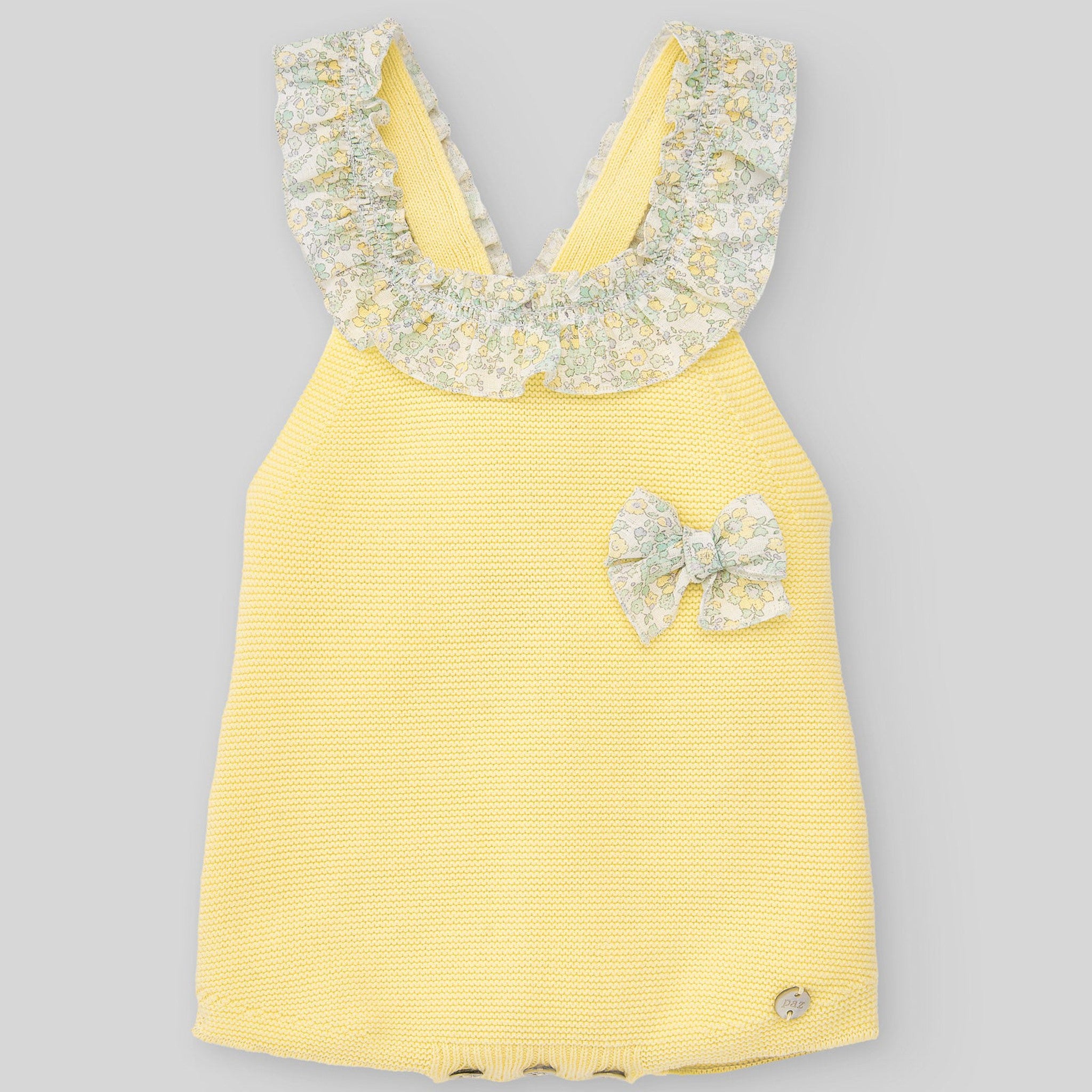 Yellow Knit Romper Aleli