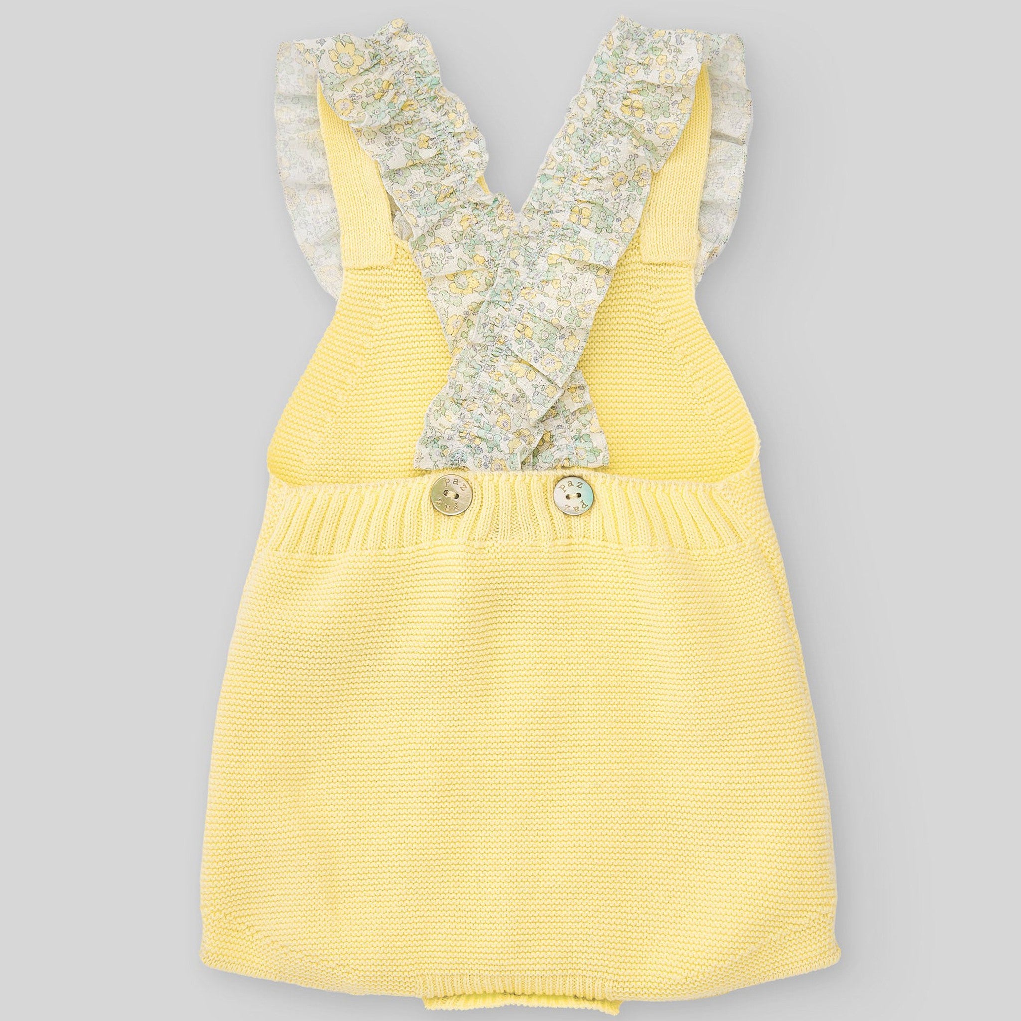 Yellow Knit Romper Aleli