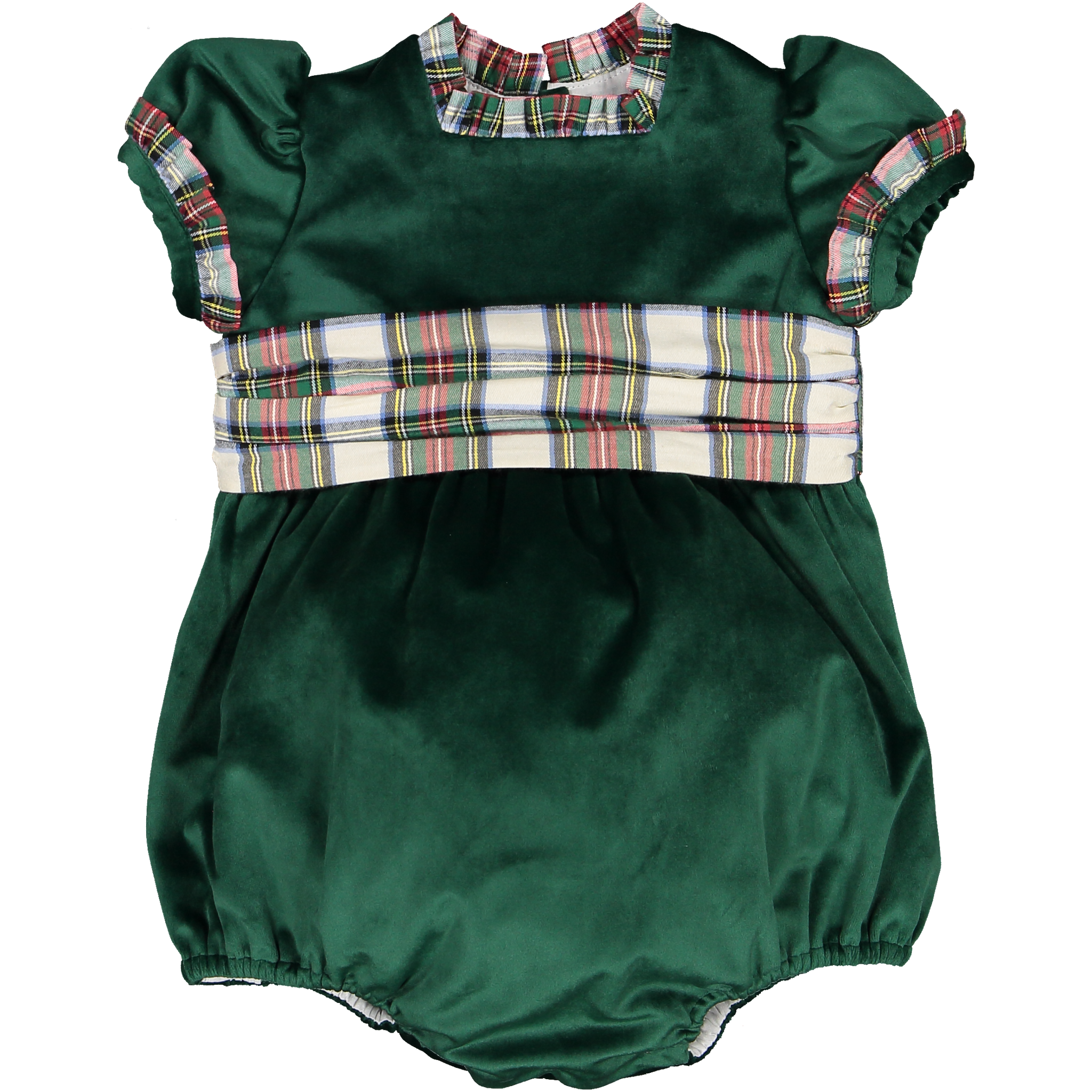Emerald Green Velvet Romper
