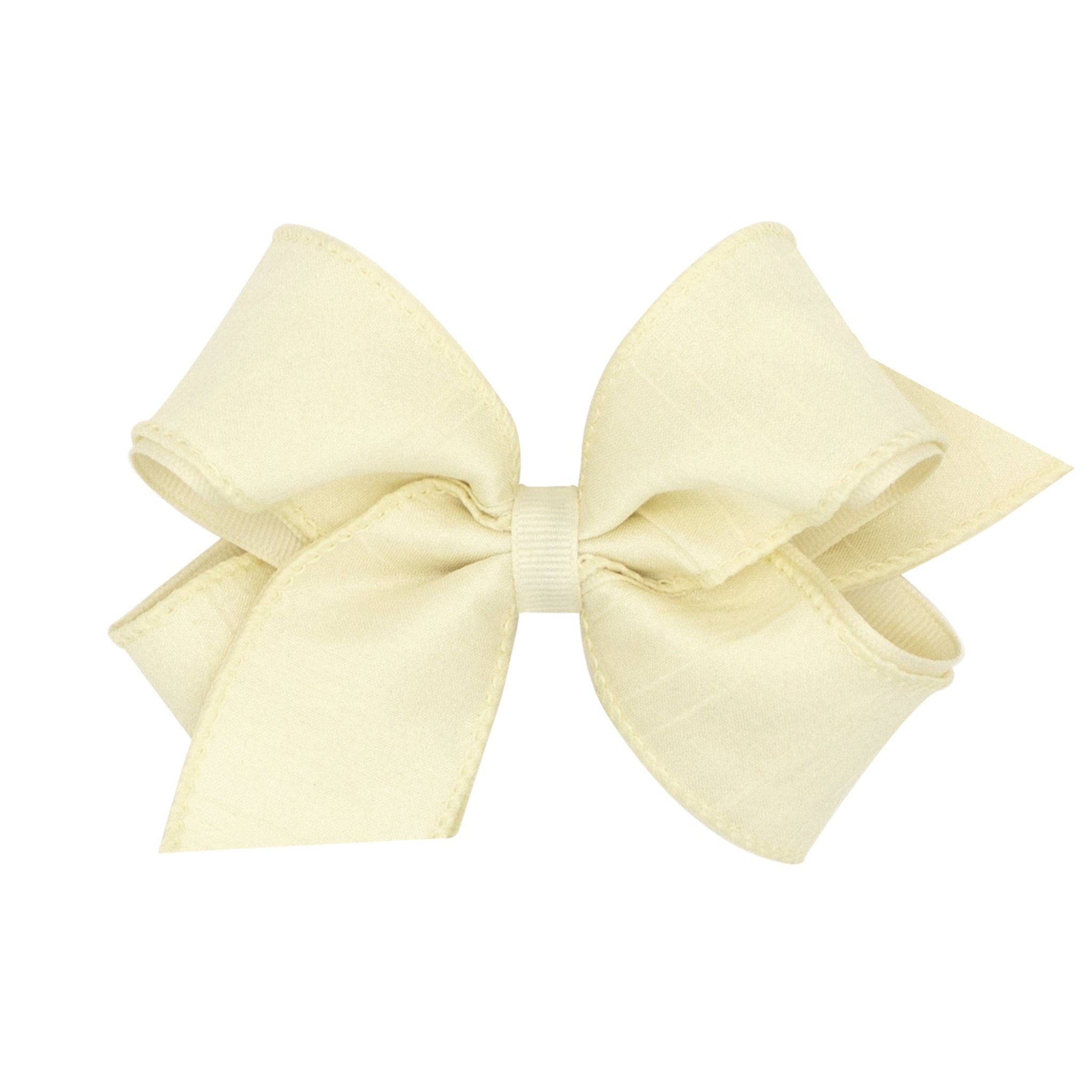 Medium Jewel-Toned Dupioni Silk and Grosgrain Overlay Bows