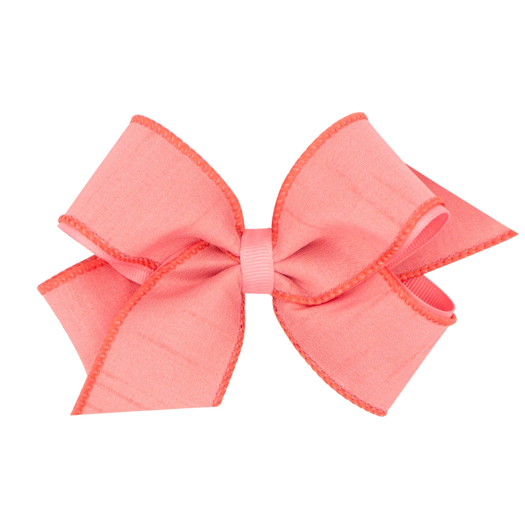 Medium Jewel-Toned Dupioni Silk and Grosgrain Overlay Bows