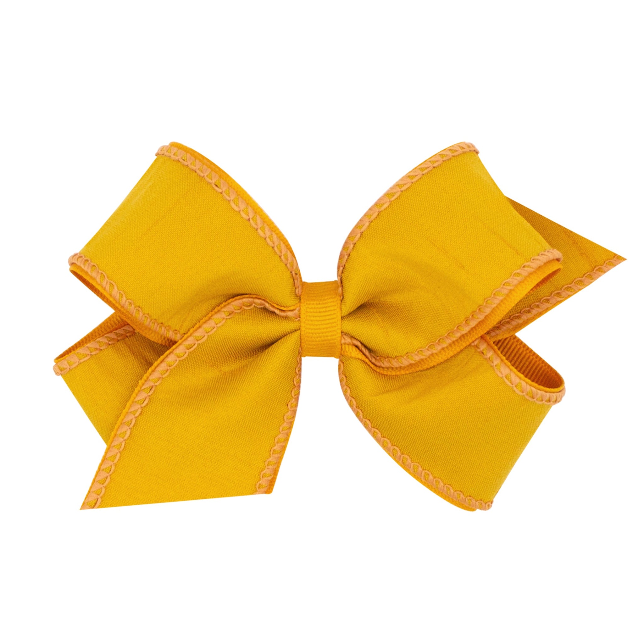 Medium Jewel-Toned Dupioni Silk and Grosgrain Overlay Bows