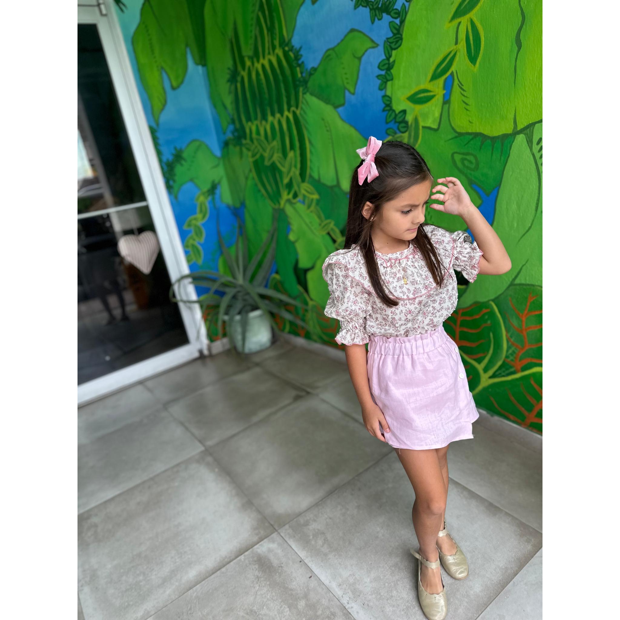 Rosalia Linen Skort Set
