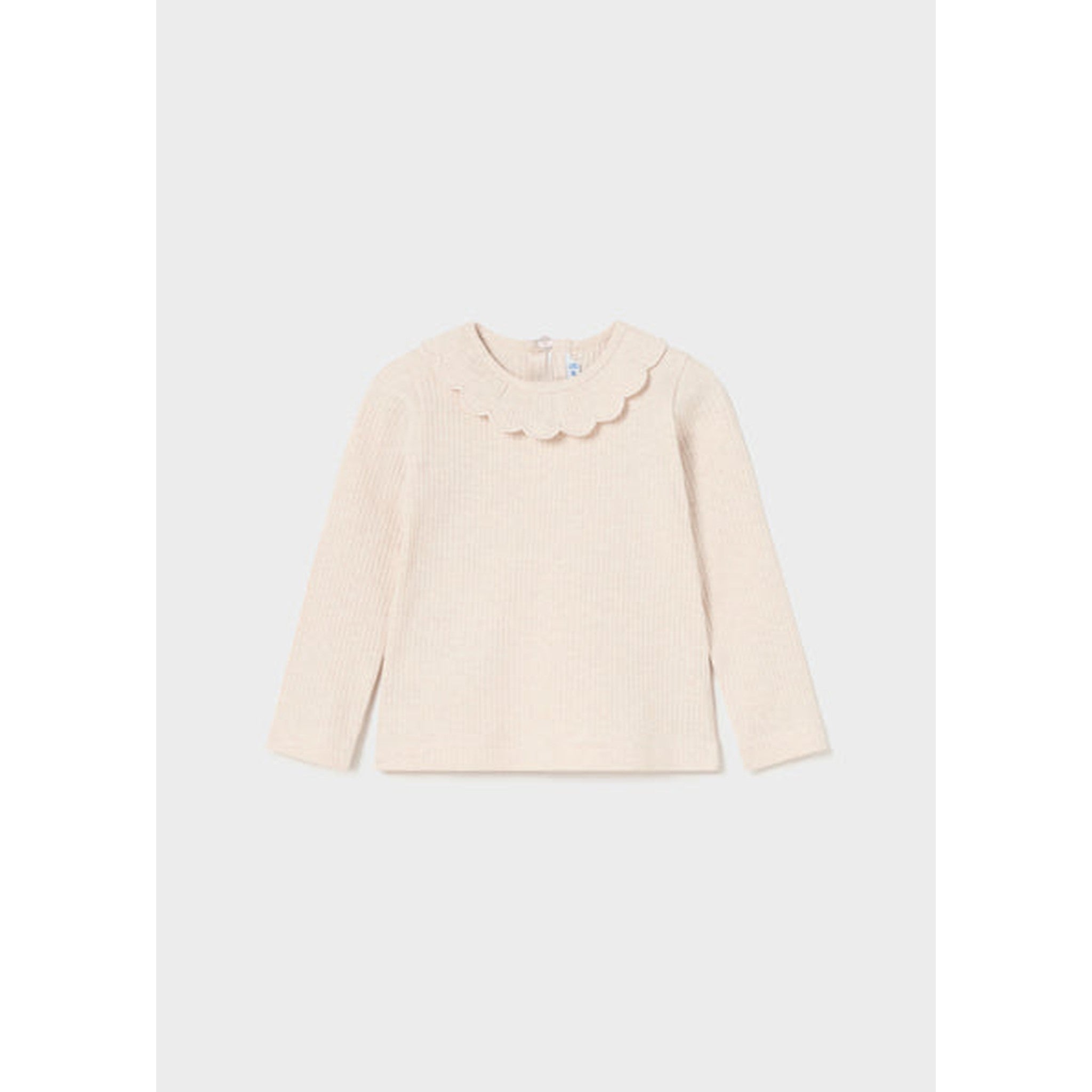Baby Ribbed Ruffle Neck T-Shirt