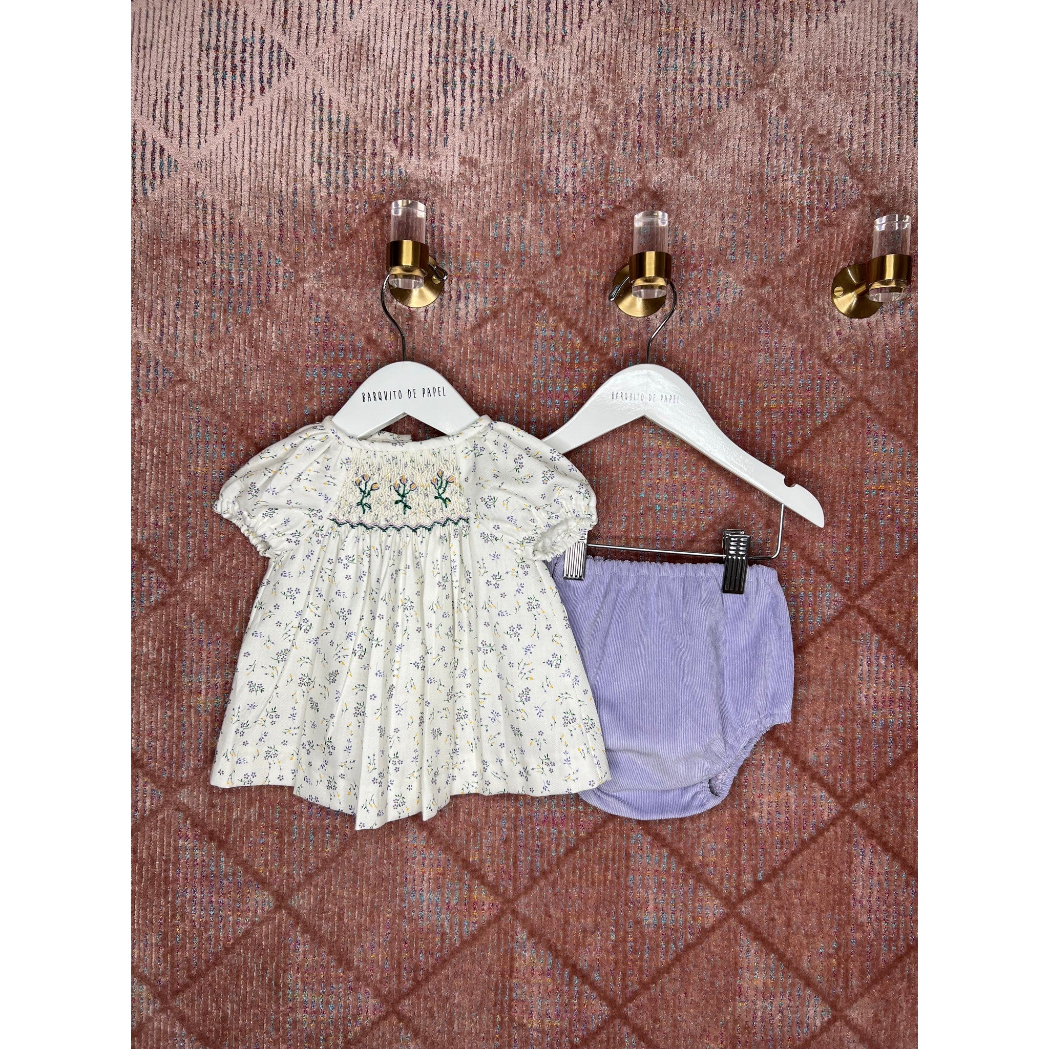 Lila Smocked Mini Jesusisto