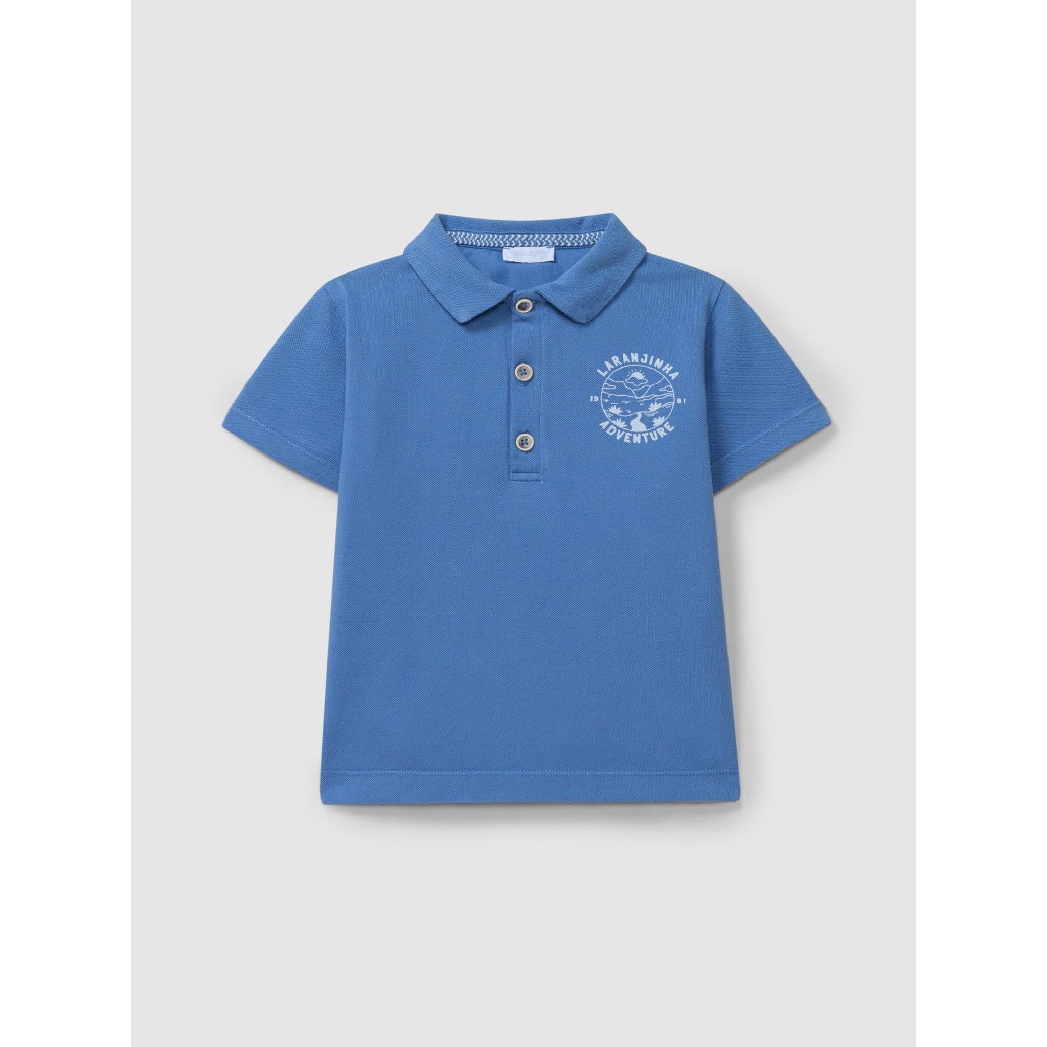 Irregular Stripes Polo Set
