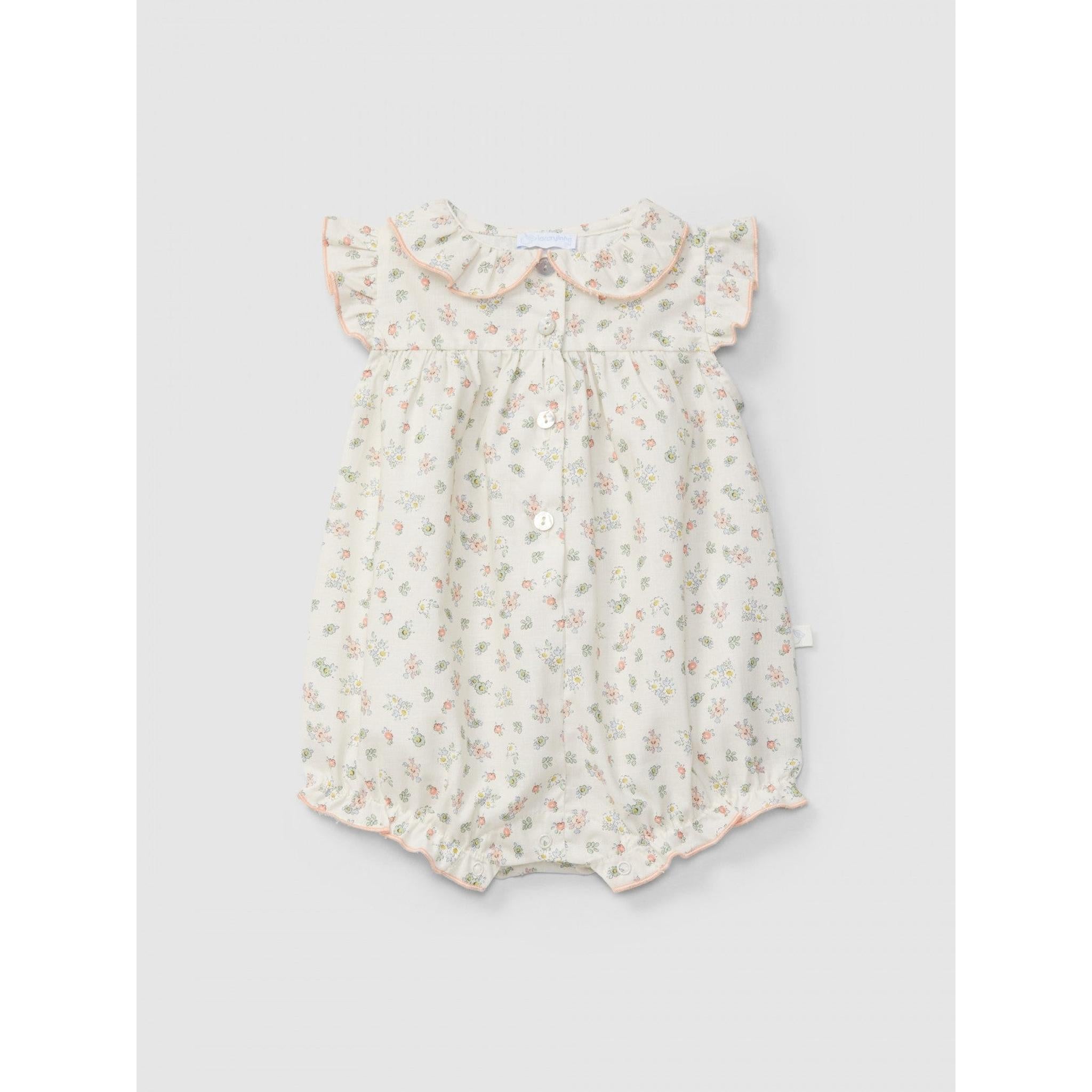 Floral print shortie with contrast details