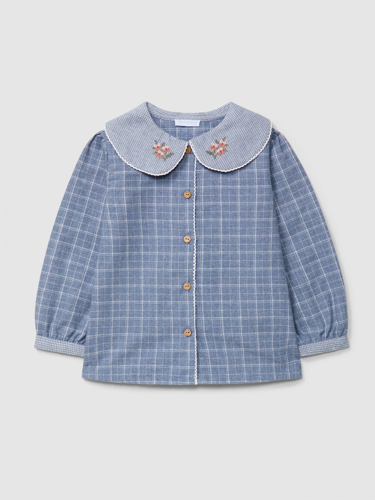 Blouse check and micro-vichy