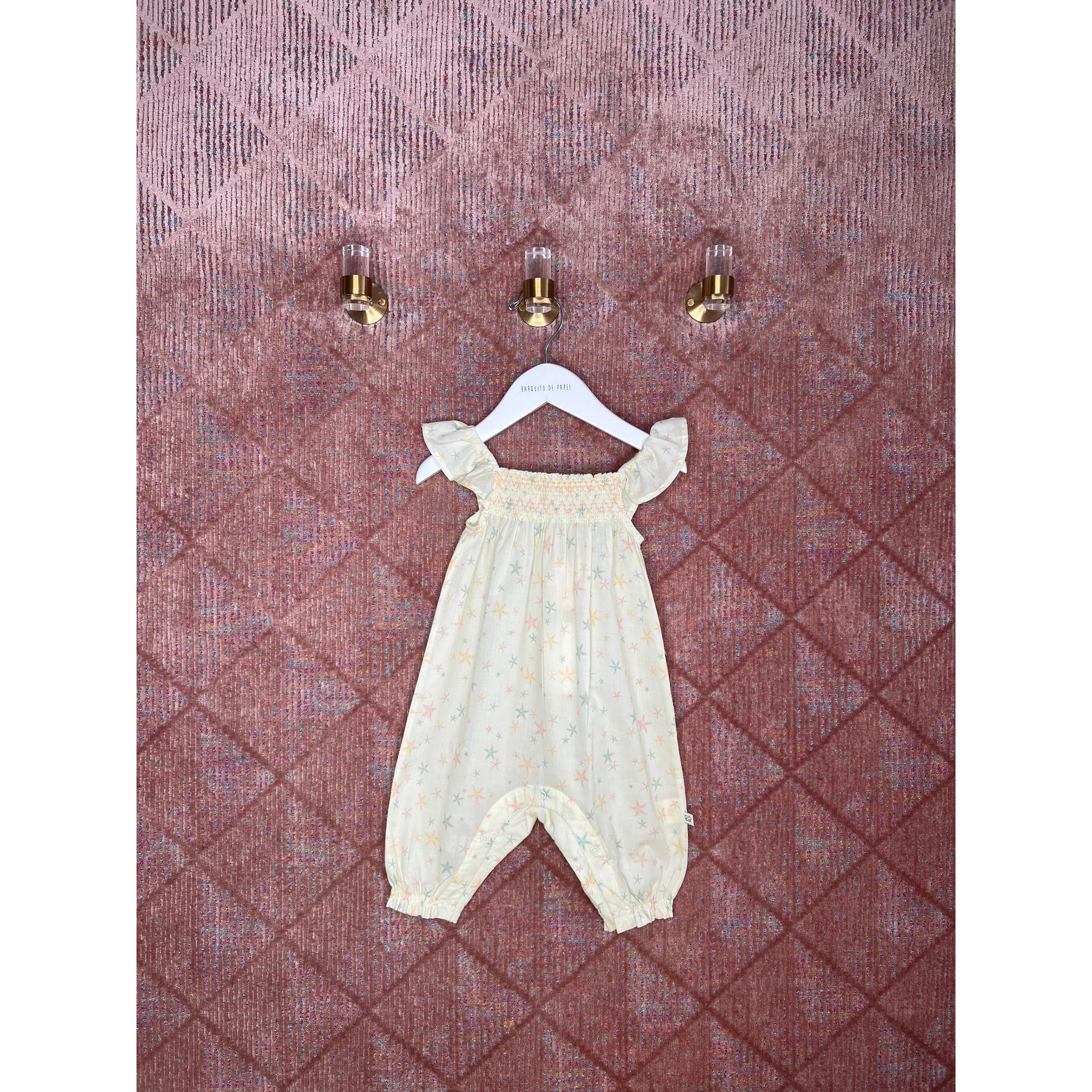 Emma Baby Smocked Overall Romper