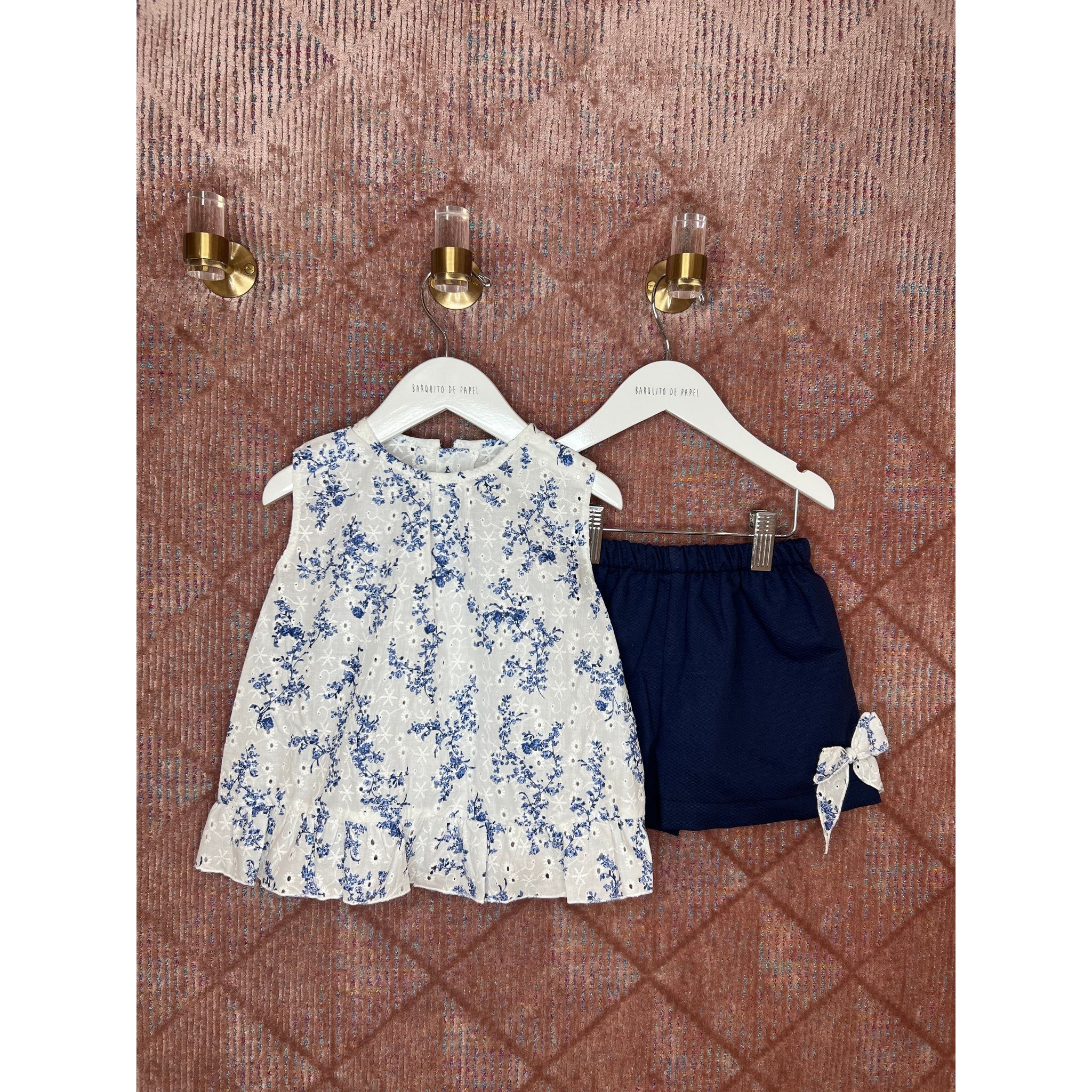 Eyelet Short Set