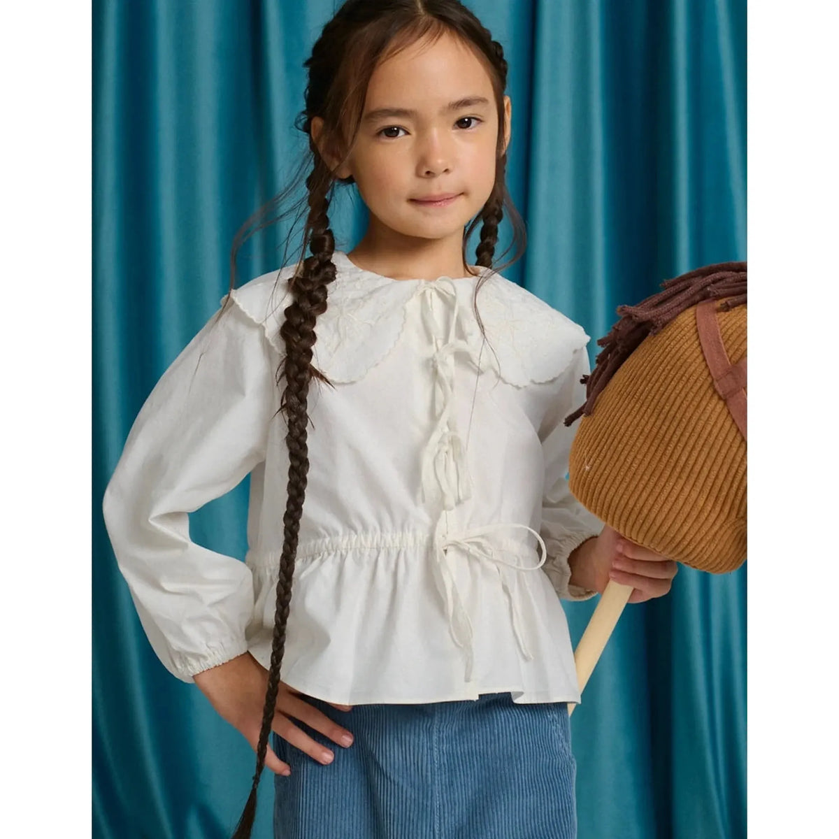 MERCEDEST PEPLUM SLEEVES CORDUROY SET