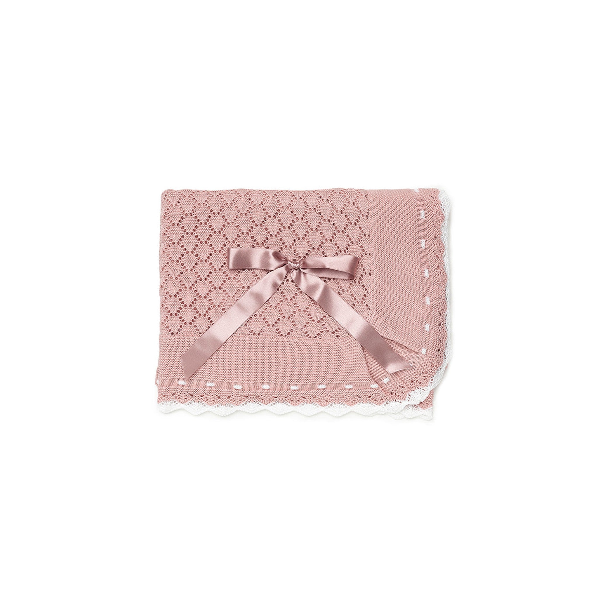 Diamonds Knitted Blanket