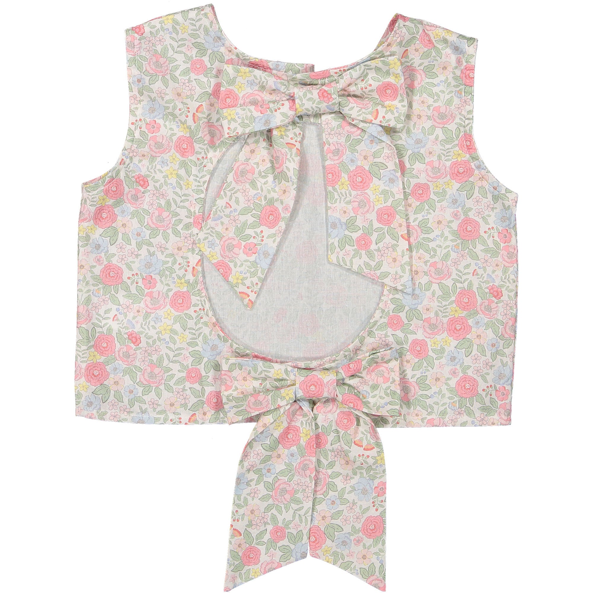 Maryland Pink Floral Bow Top
