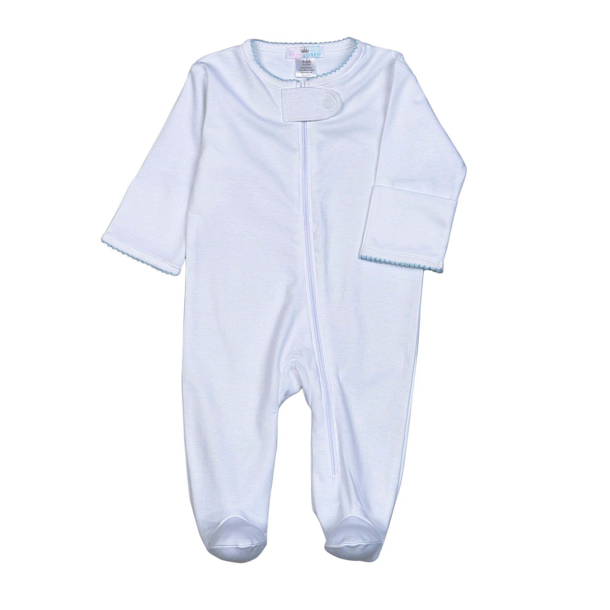 Zipper Picot Footie