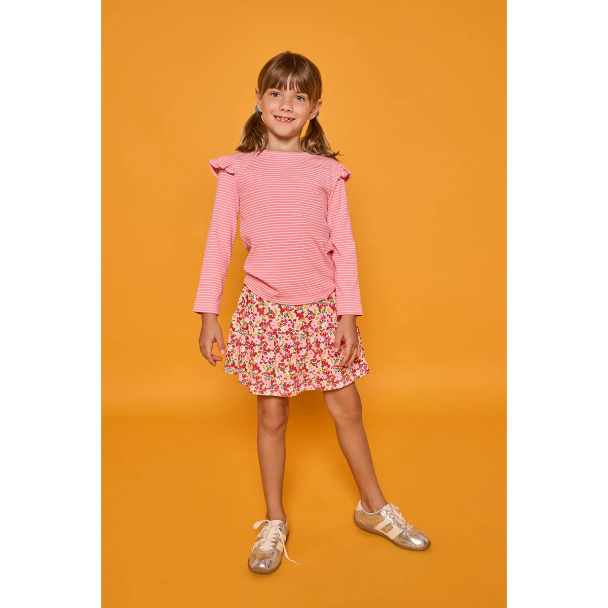 Sally Autumn Flower Skort Set