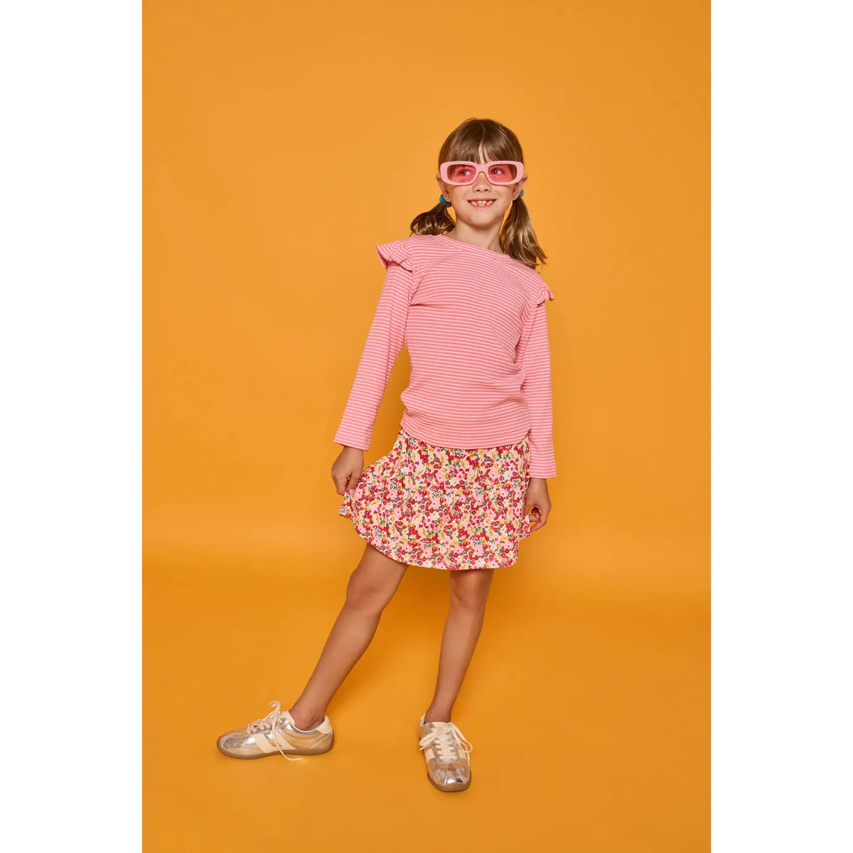 Sally Autumn Flower Skort Set