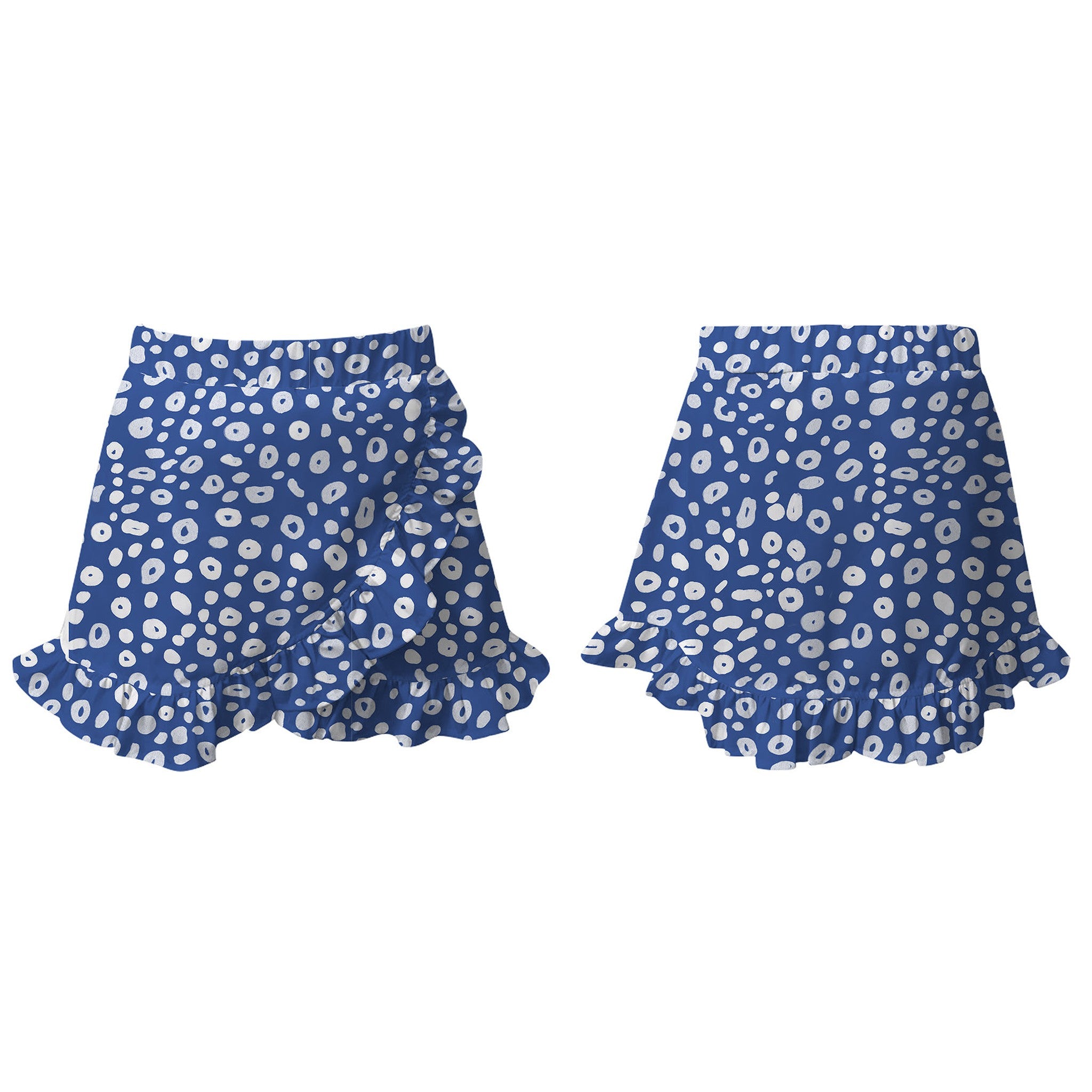 JULLY SKIRT -SELENA SKIN AZUL MORADO
