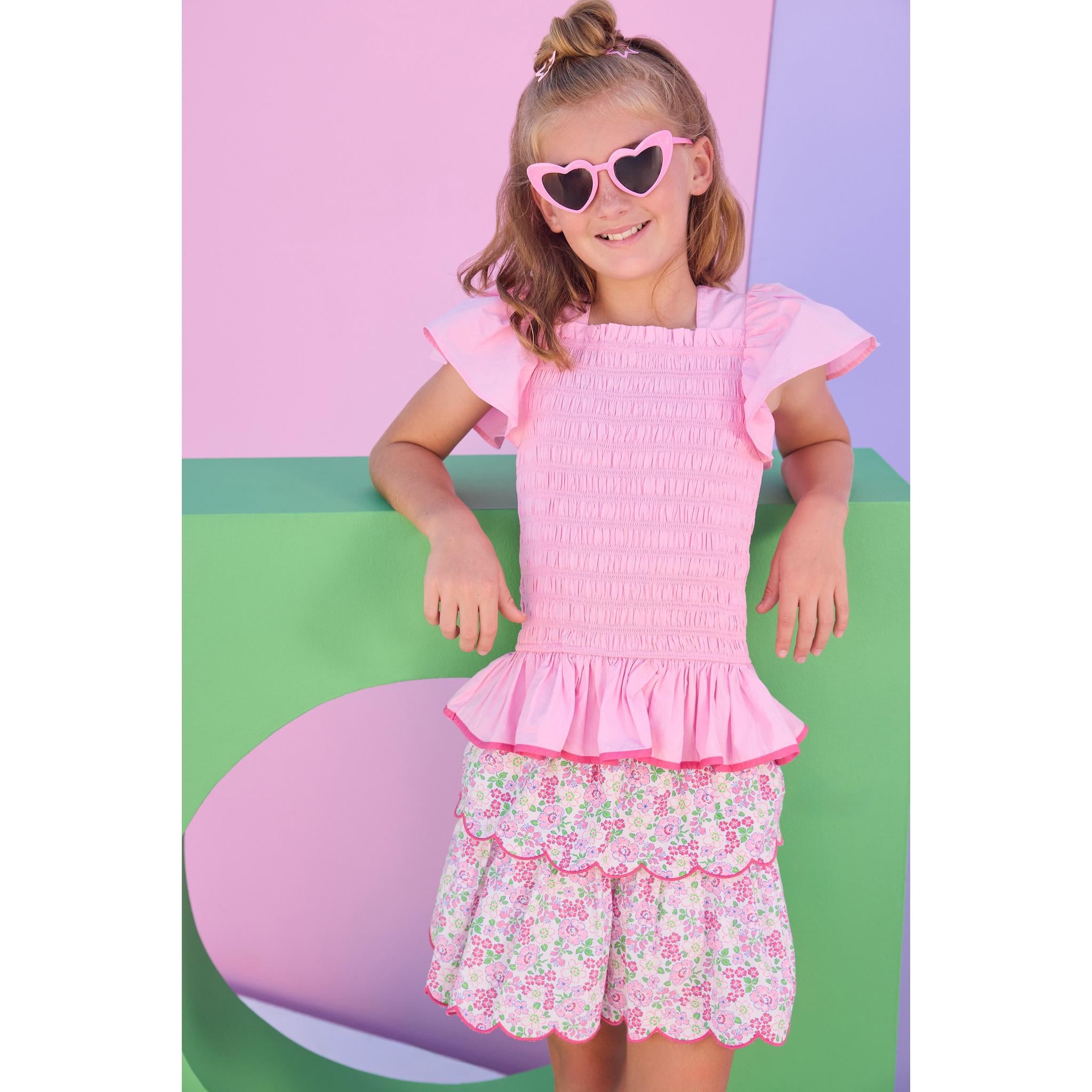 Pink Bloomsbury Blossoms Skort Set