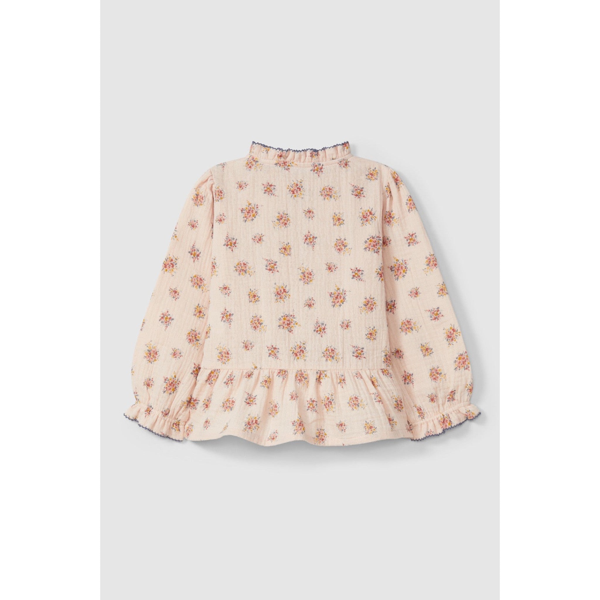 Blouse flowers organic cotton