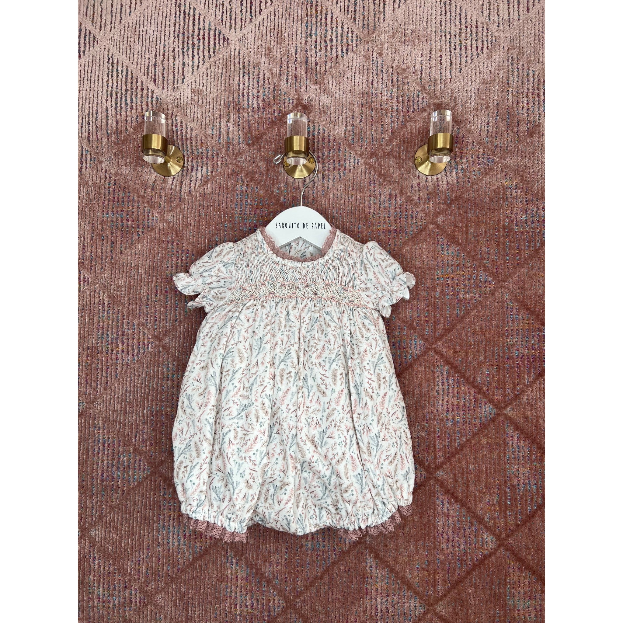 Natura Handsmocked Romper
