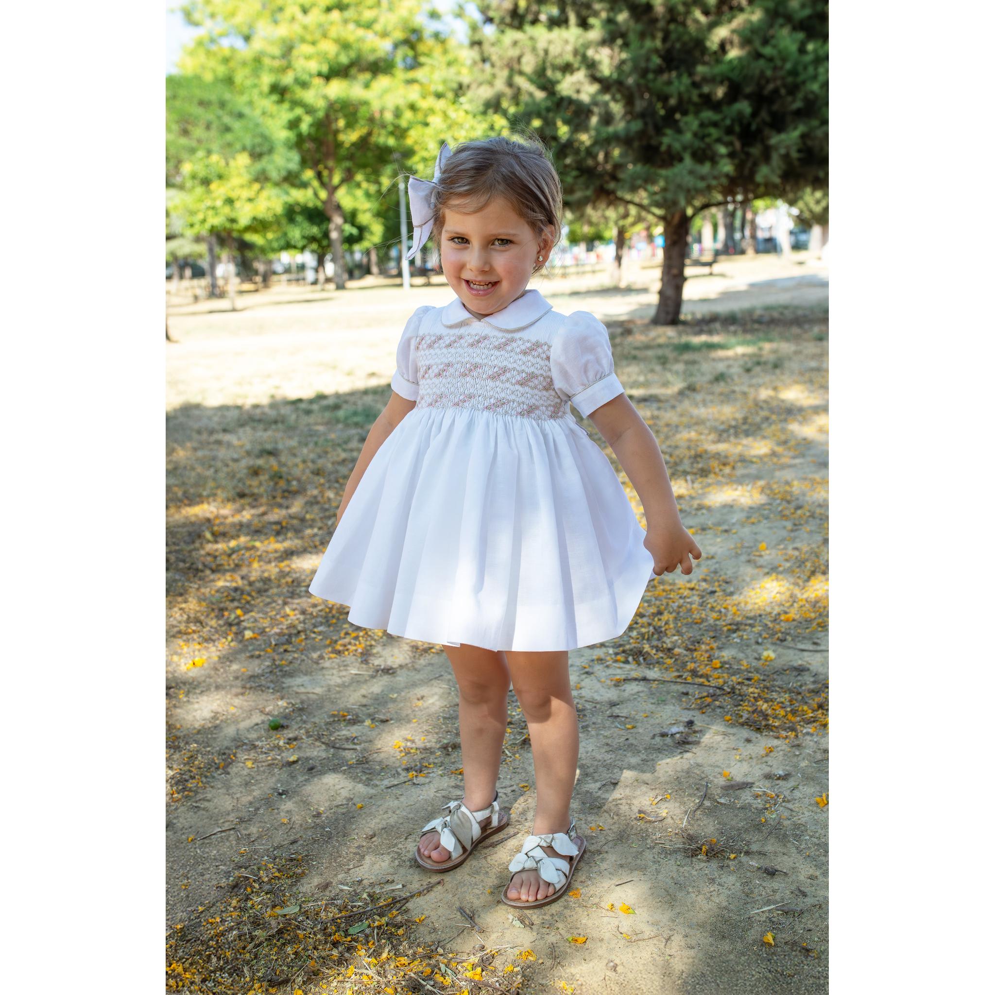 Beige Smock Dress